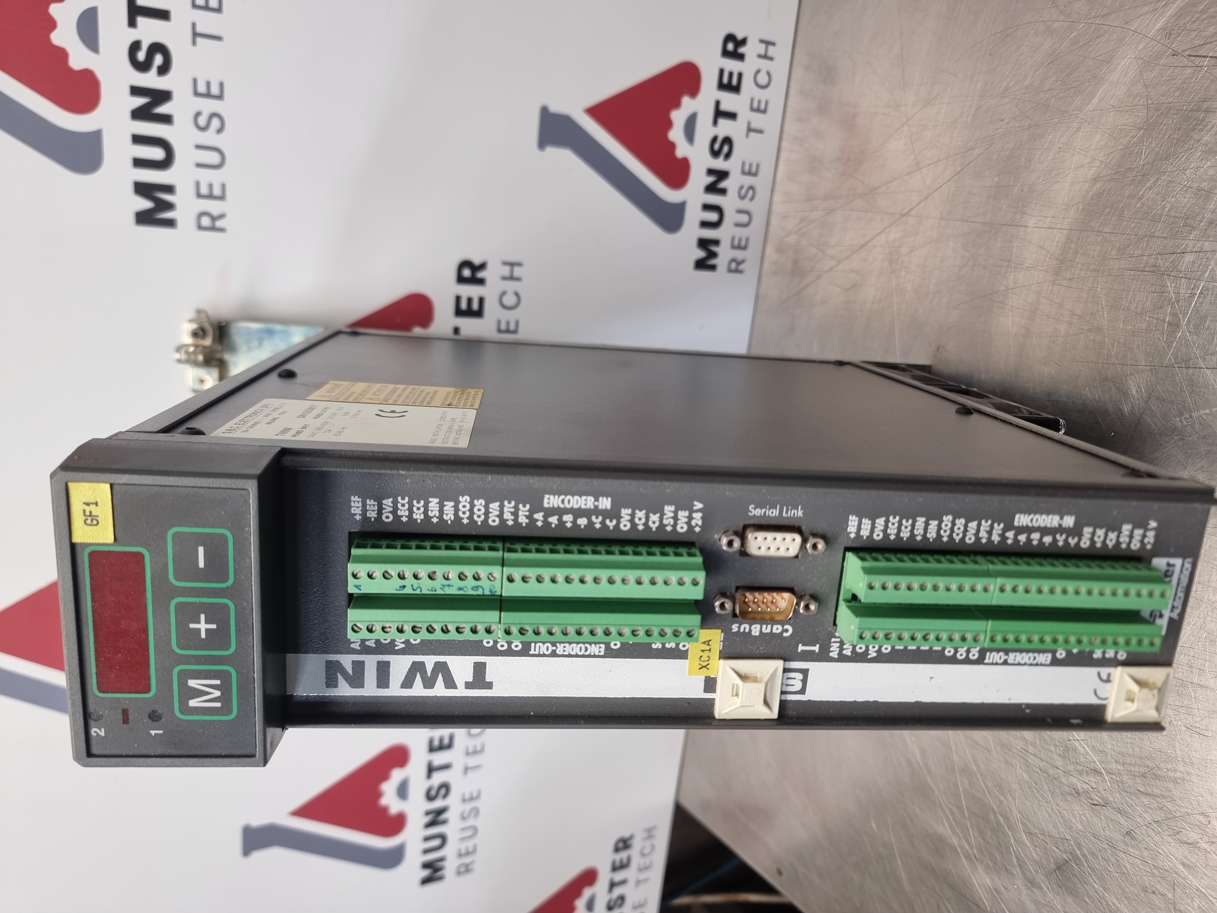 Used Parker Hannifin TWIN8 Servo Drive | Power Output: 2X3XAC 480V 8+8A