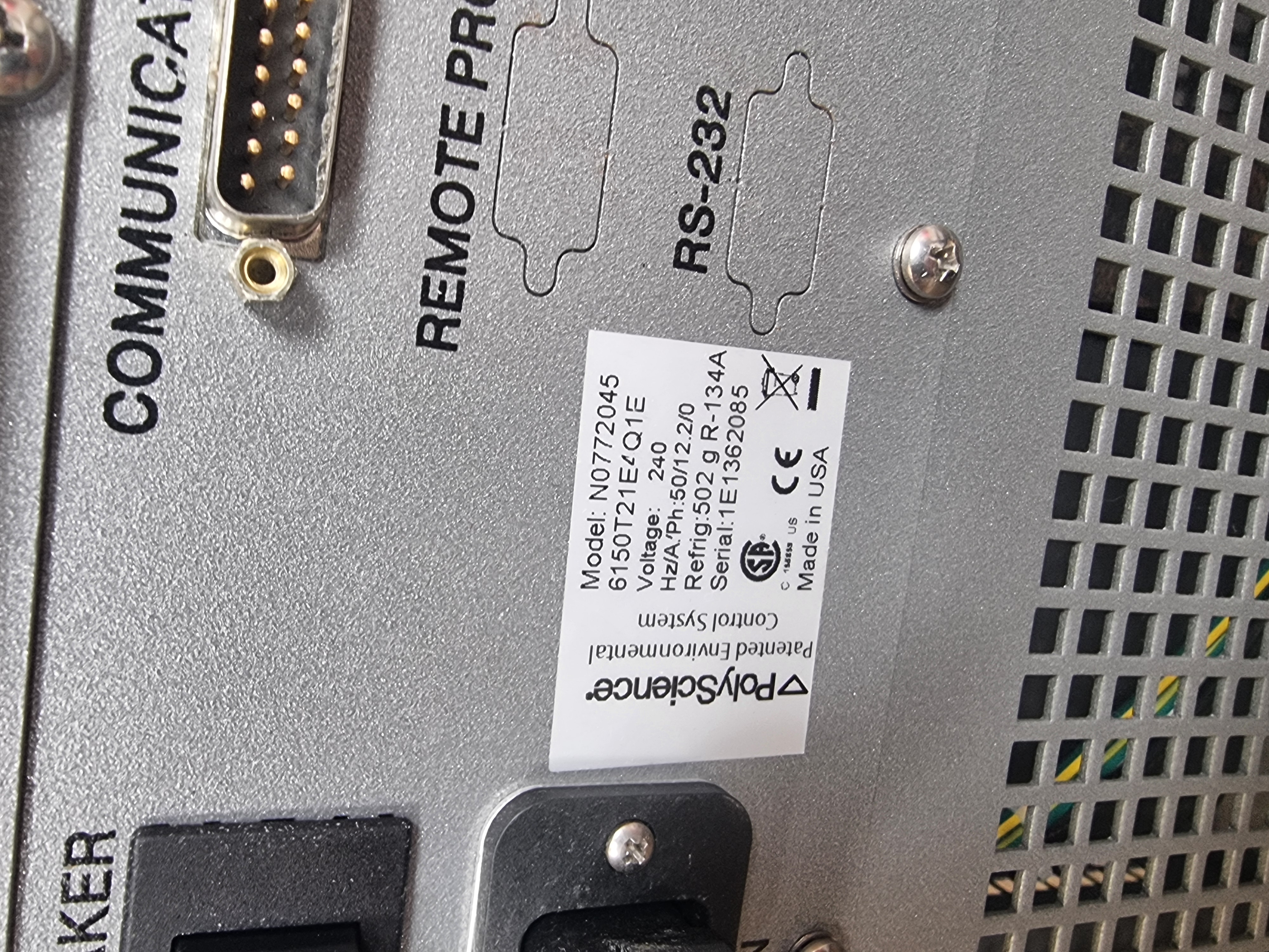 Used Perkin Elmer Polyscience Whispercool Refridgerated Chiller for ICP MS | N0772045