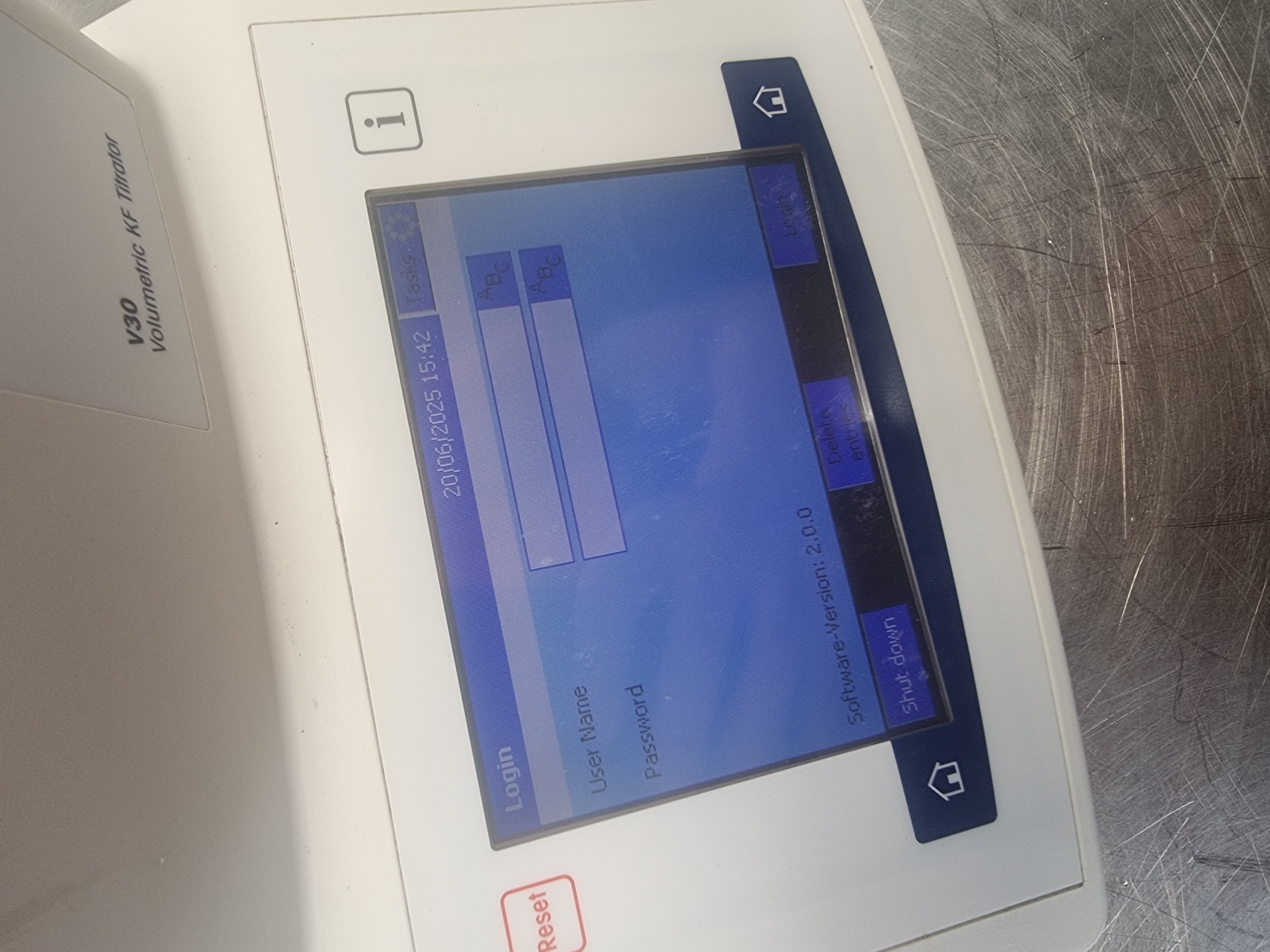 Used Mettler Toledo Volumetric KF Compact Titrator V30