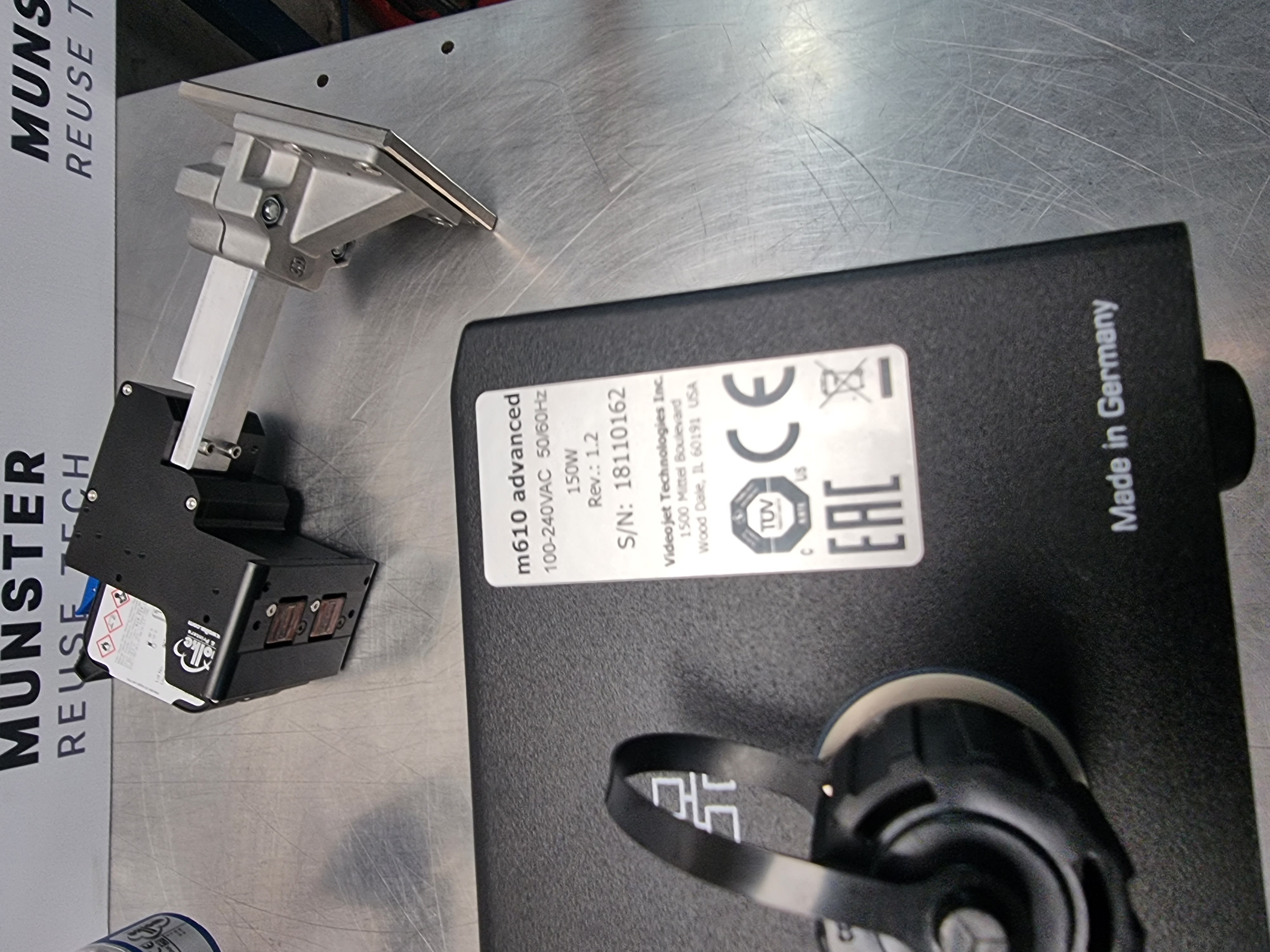 Used Wolke Videojet m610Advanced Print Controller | c/w Printhead & Encoder