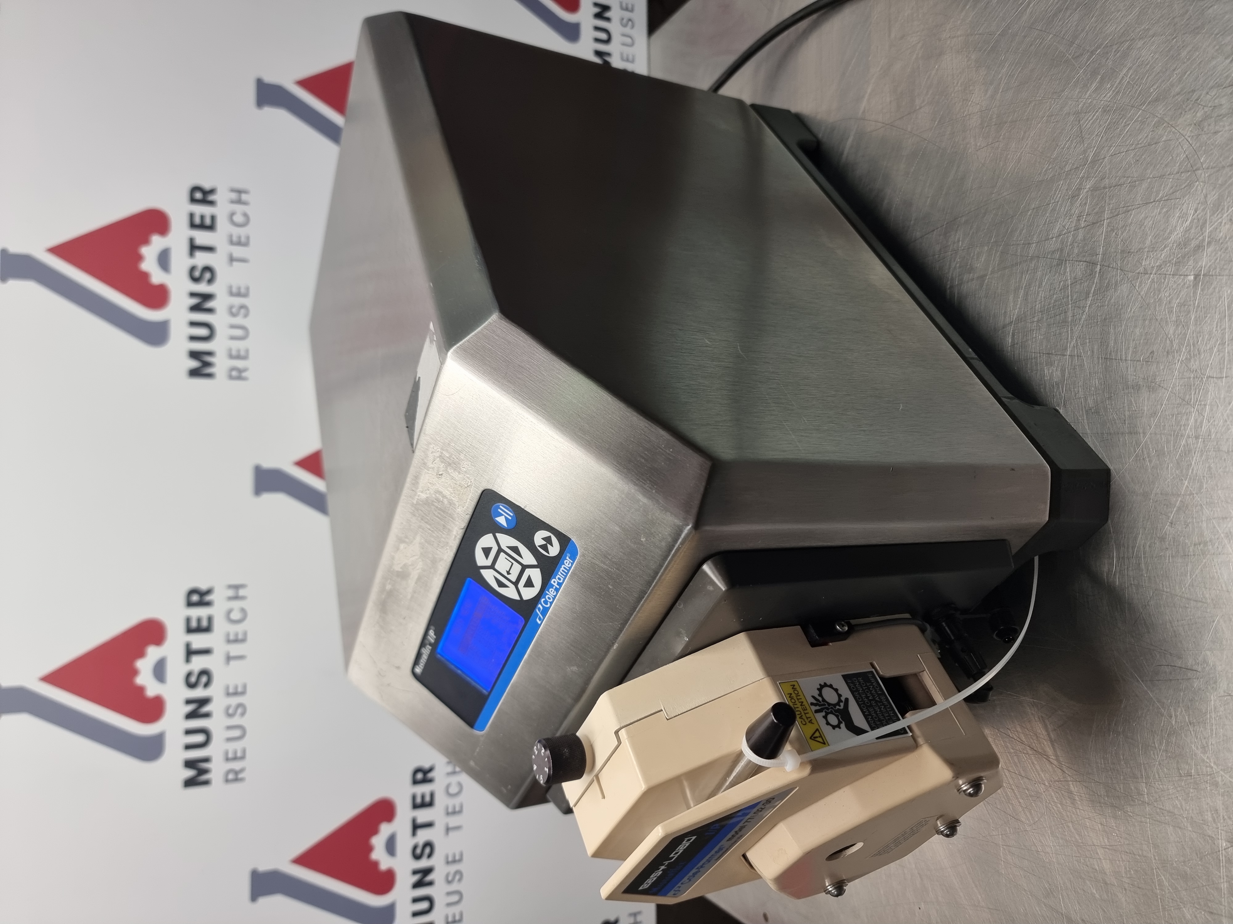 Used Cole-Parmer Masterflex I/P 77420-18 Perisaltic Pump c/w Easy Load 77602-30 Pump Head