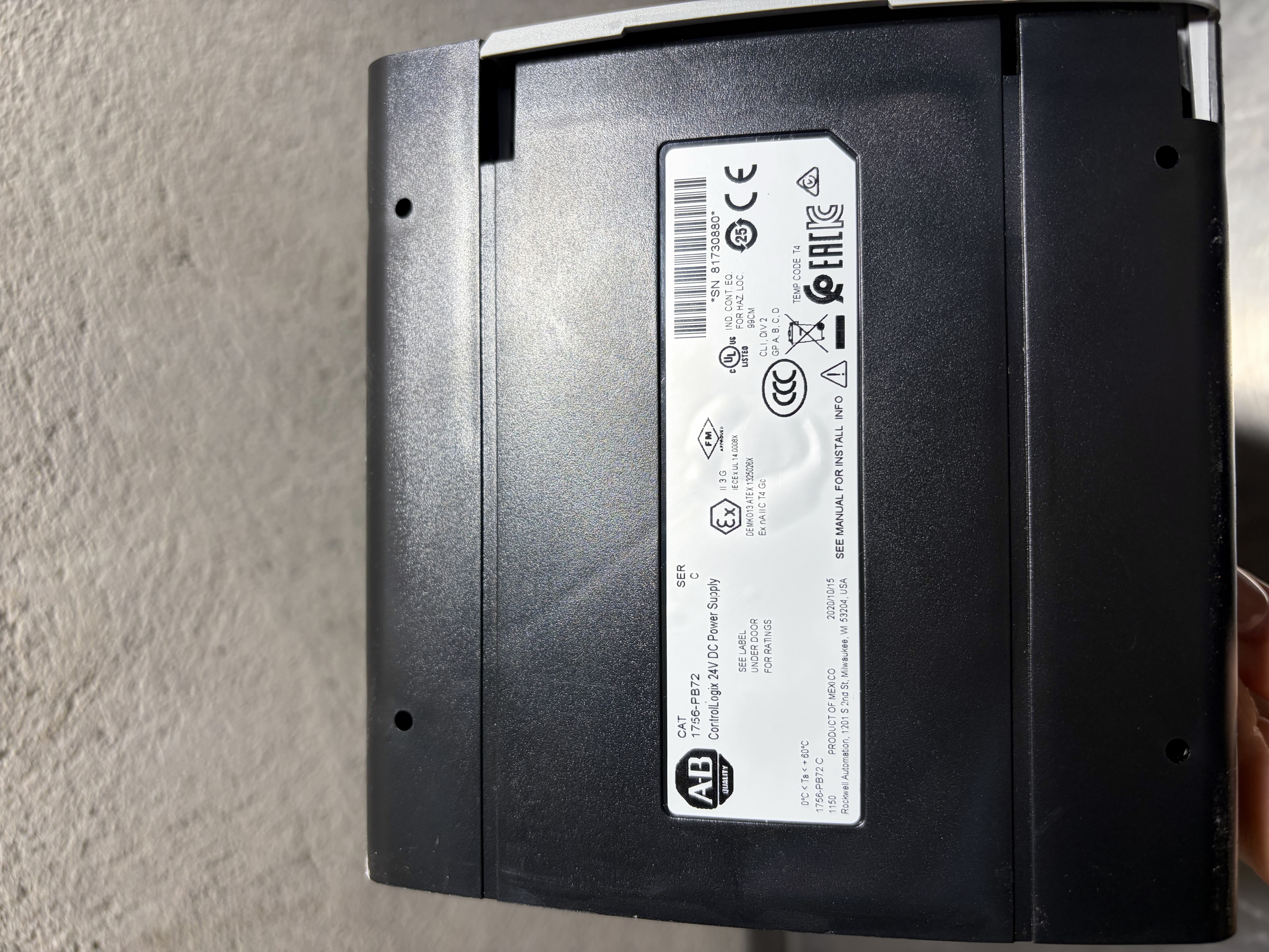 Used Allen Bradley 1756 Control Logix 7-Slotg C/W-1756-L83ES