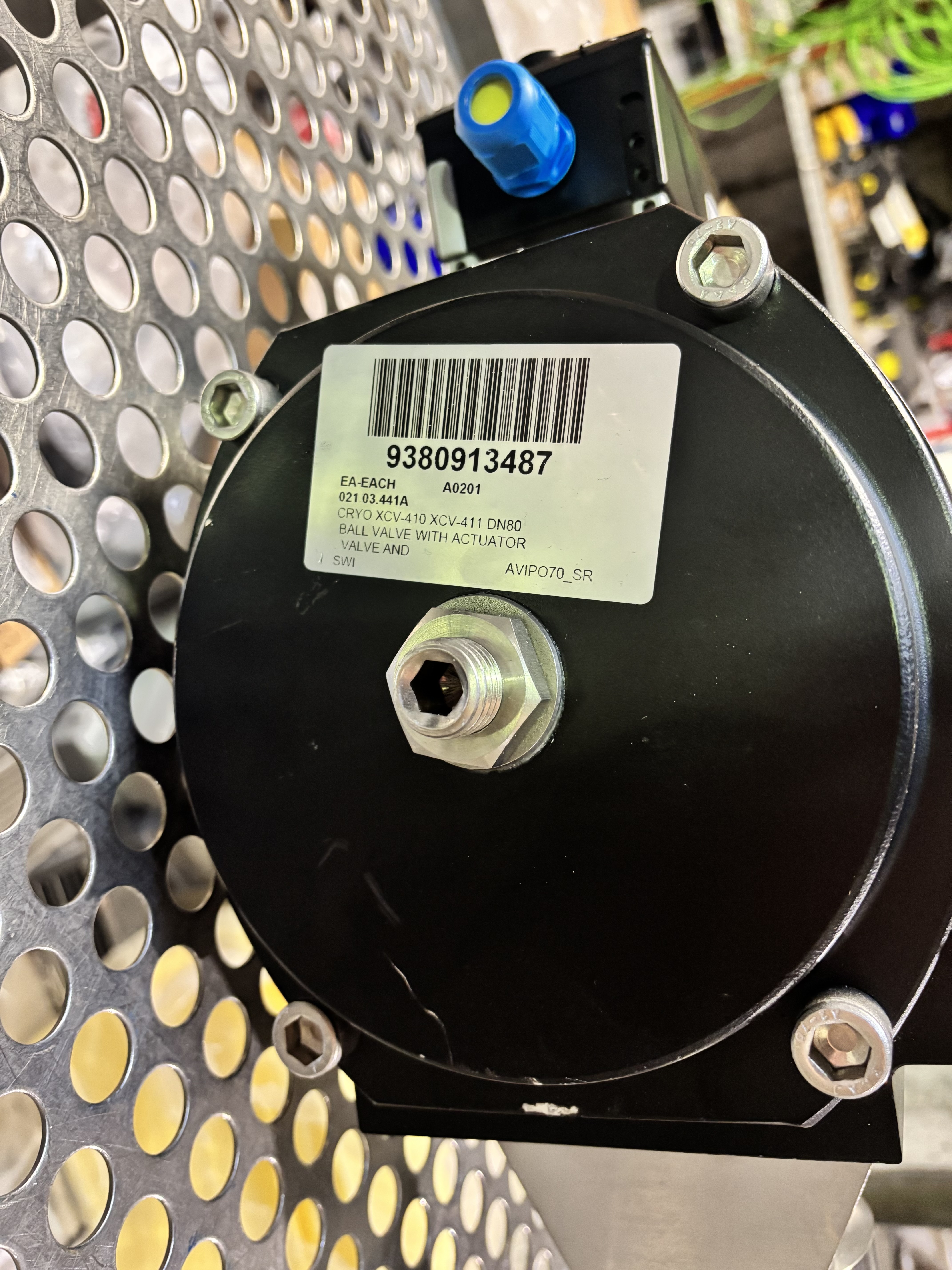 Used CRYO XCV-410 XCV-411 DN80 Ball Valve with Actuator Valve and Positioner