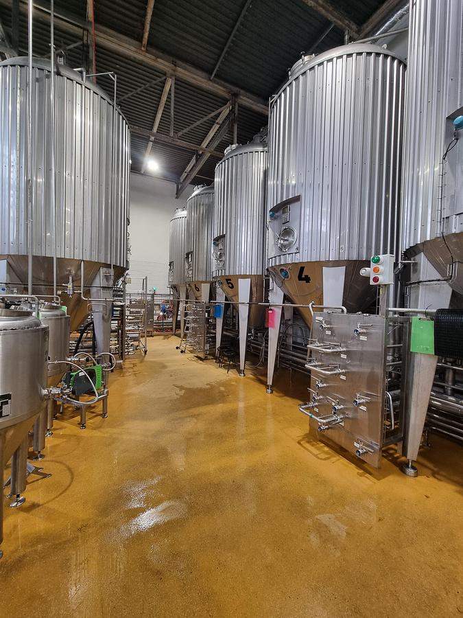 Used Reiger Fluid Processing Group 12,400 Litre Fermentation Tanks