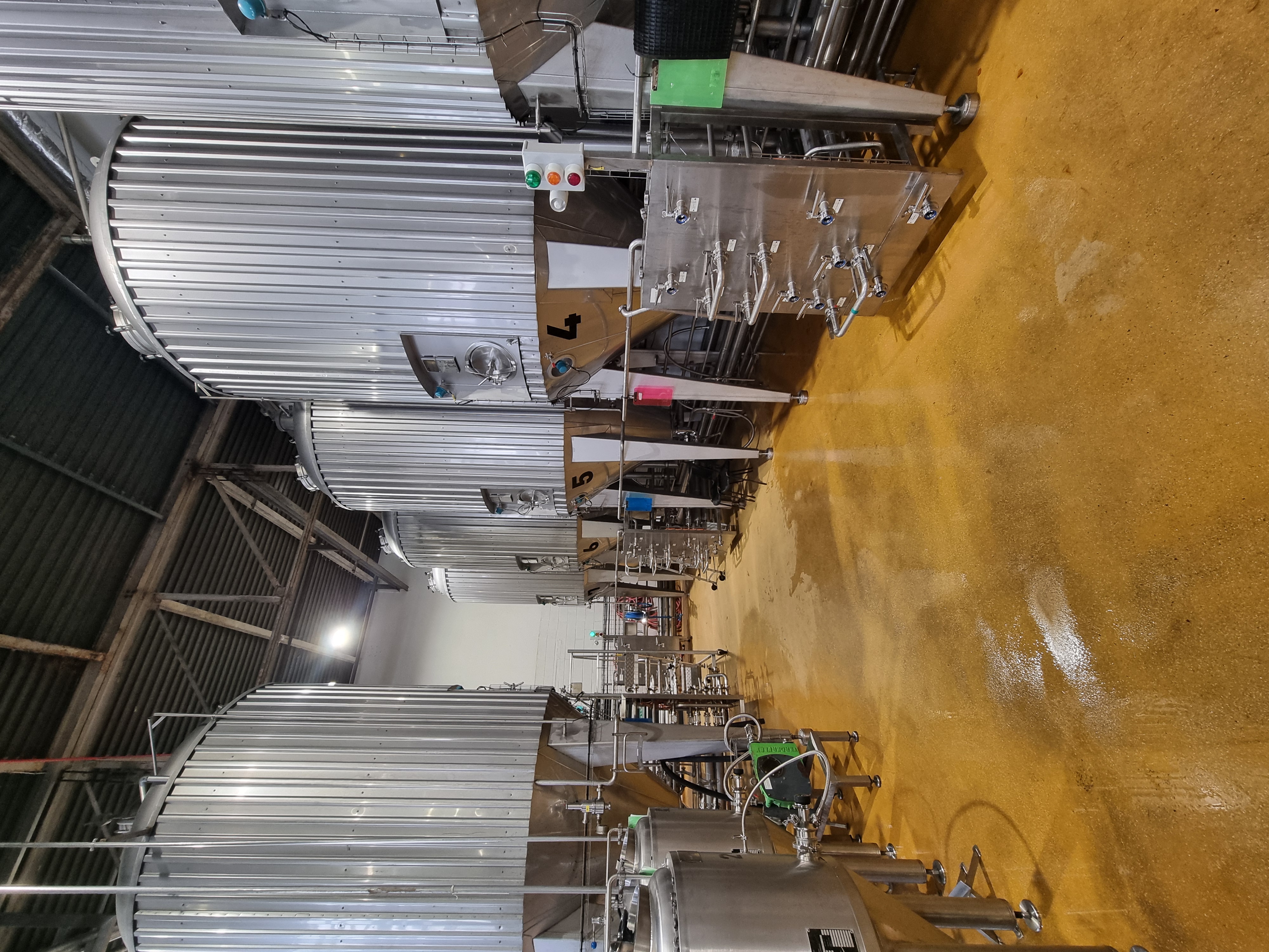 Used Reiger Fluid Processing Group 12,400 Litre Fermentation Tanks