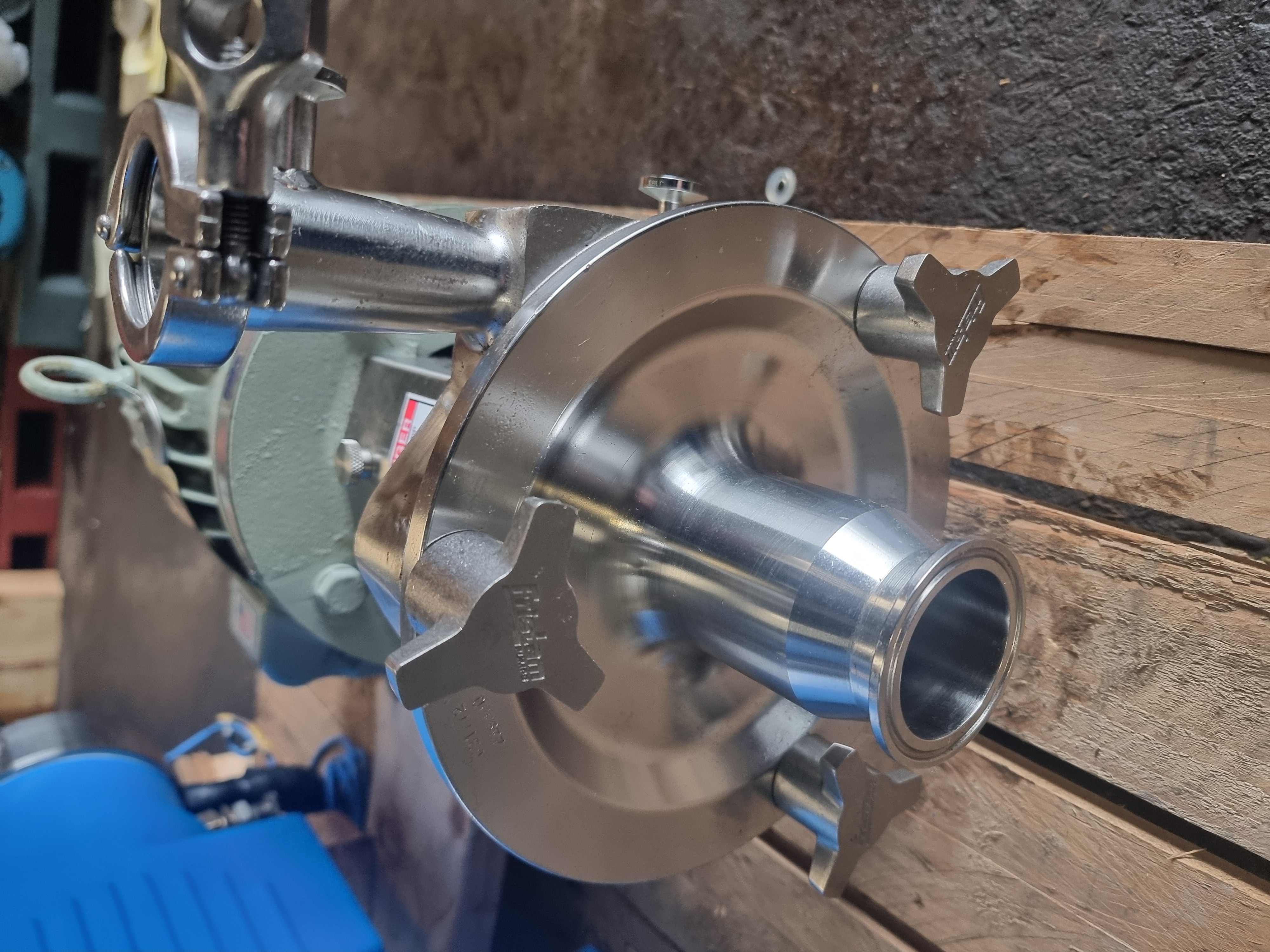 Used Fristam FPX722-130 Stainless Steel Centrifugal Pump | 2" x 1-1/2" c/w Baldor Motor