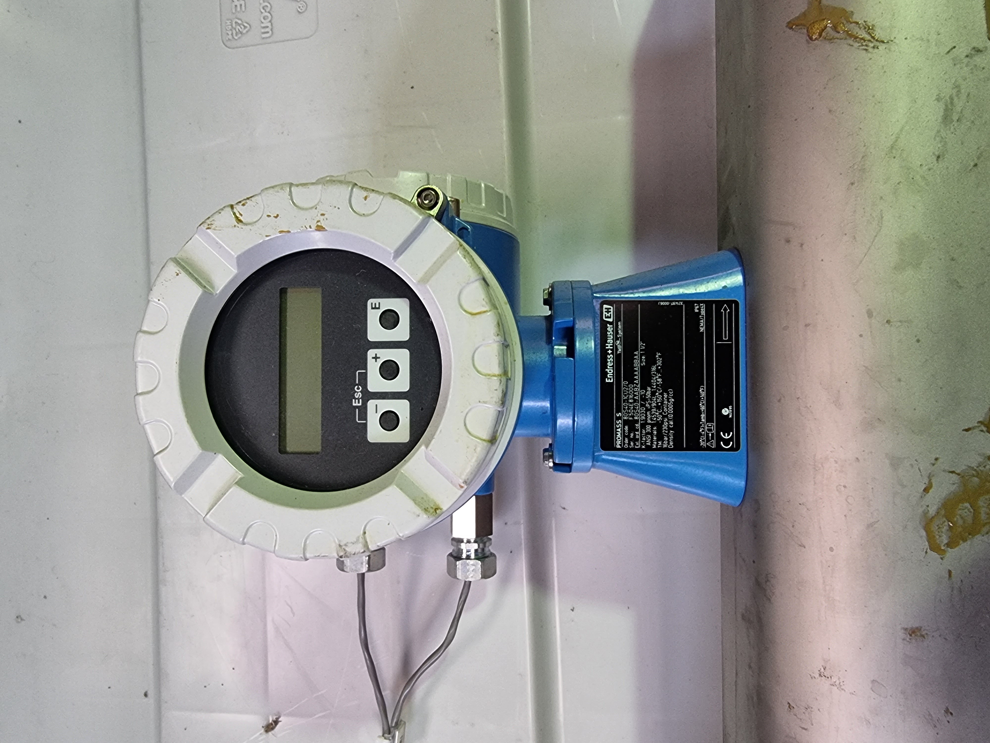 Used Endress Hauser Promass 80S40 Coriolis Flow Meter 1.5" | 80S40-1CU2/0 | 904L 316L