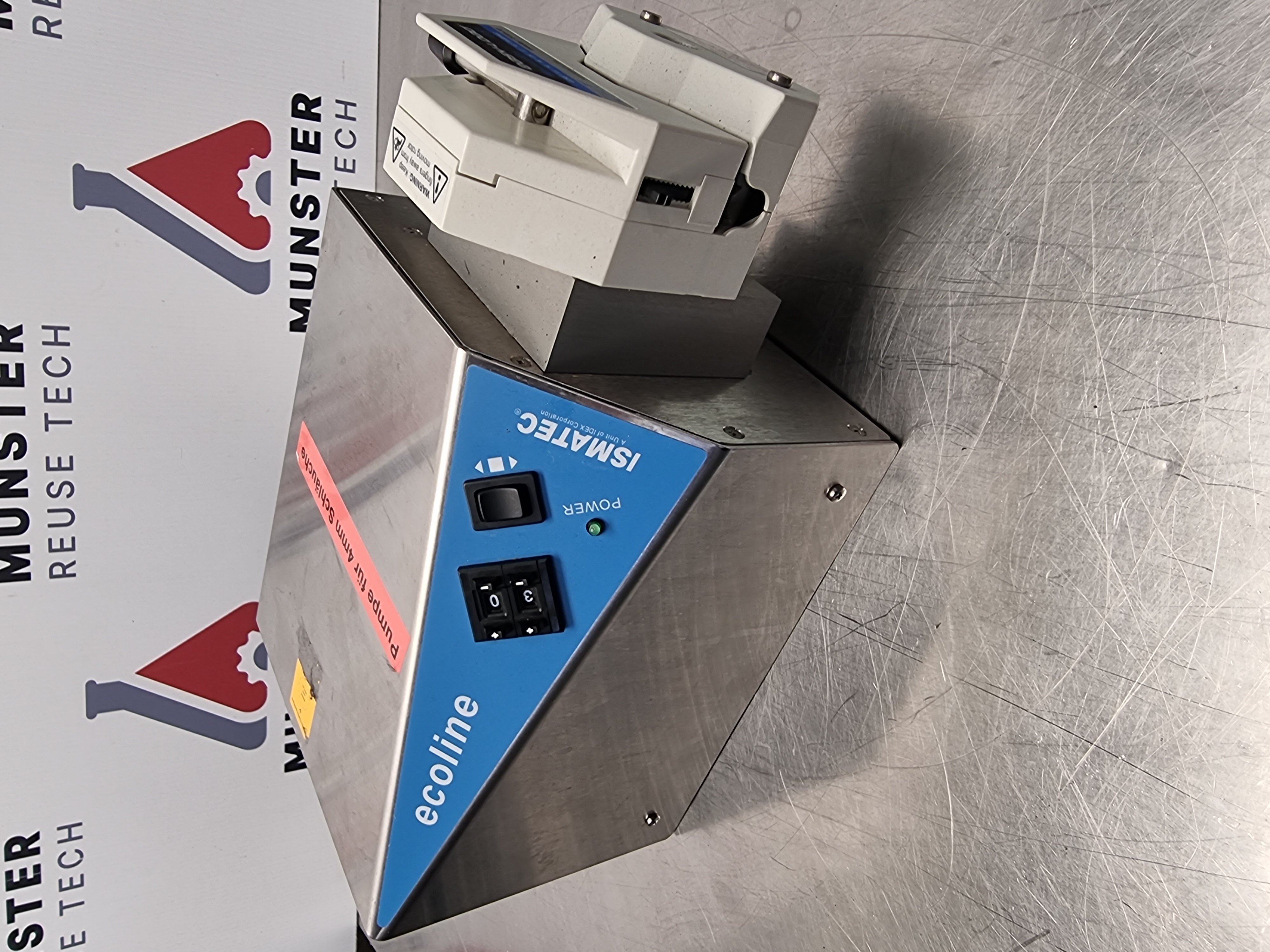 Used Ismatec Ecoline Peristaltic Pump C/W Cole Palmer Easy Load 7518-10 Pump Head