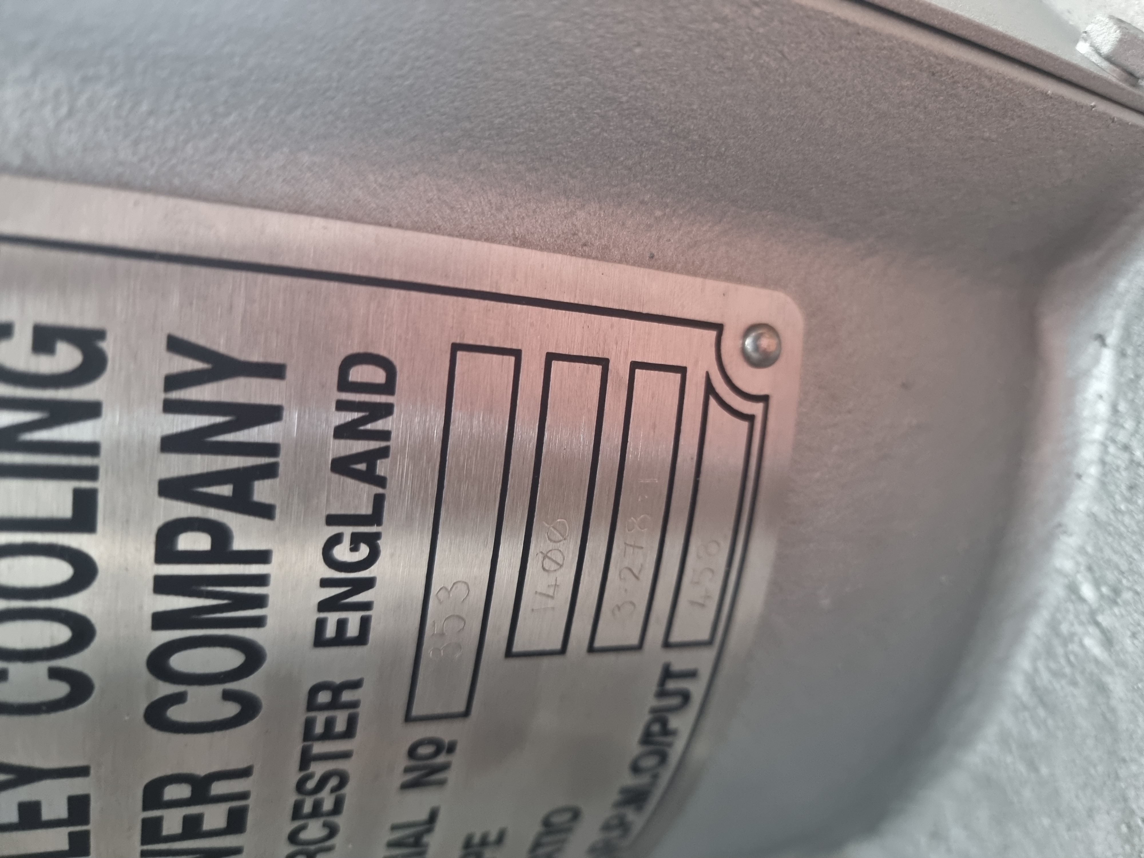 Used Marley Cooling Tower Gear Box Type: 1400