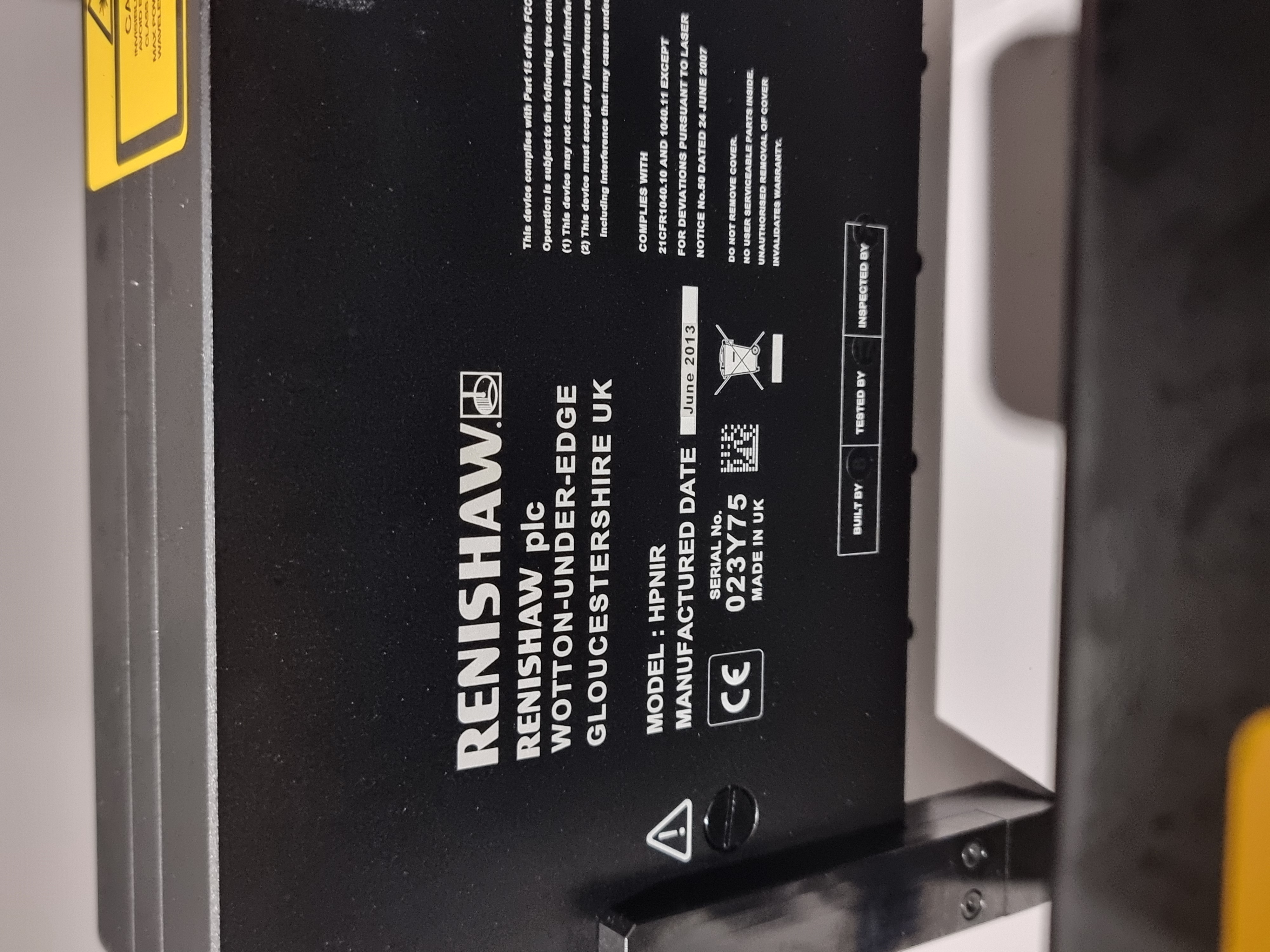 Used Renishaw InVia Raman Microscope Spectrometer