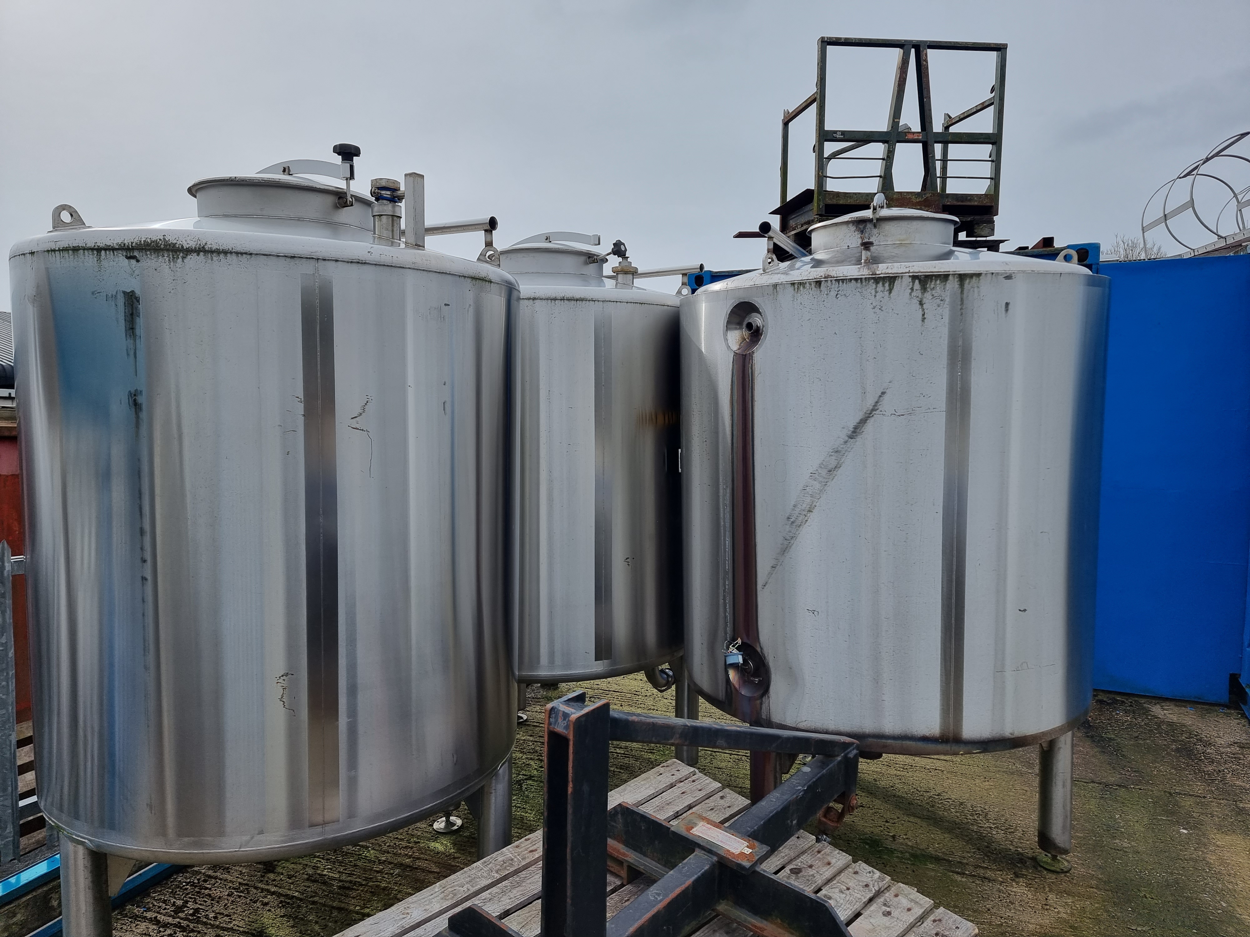 Used Selection Of Stainless Steel Tanks 20,000 ltr to 2,500 ltr