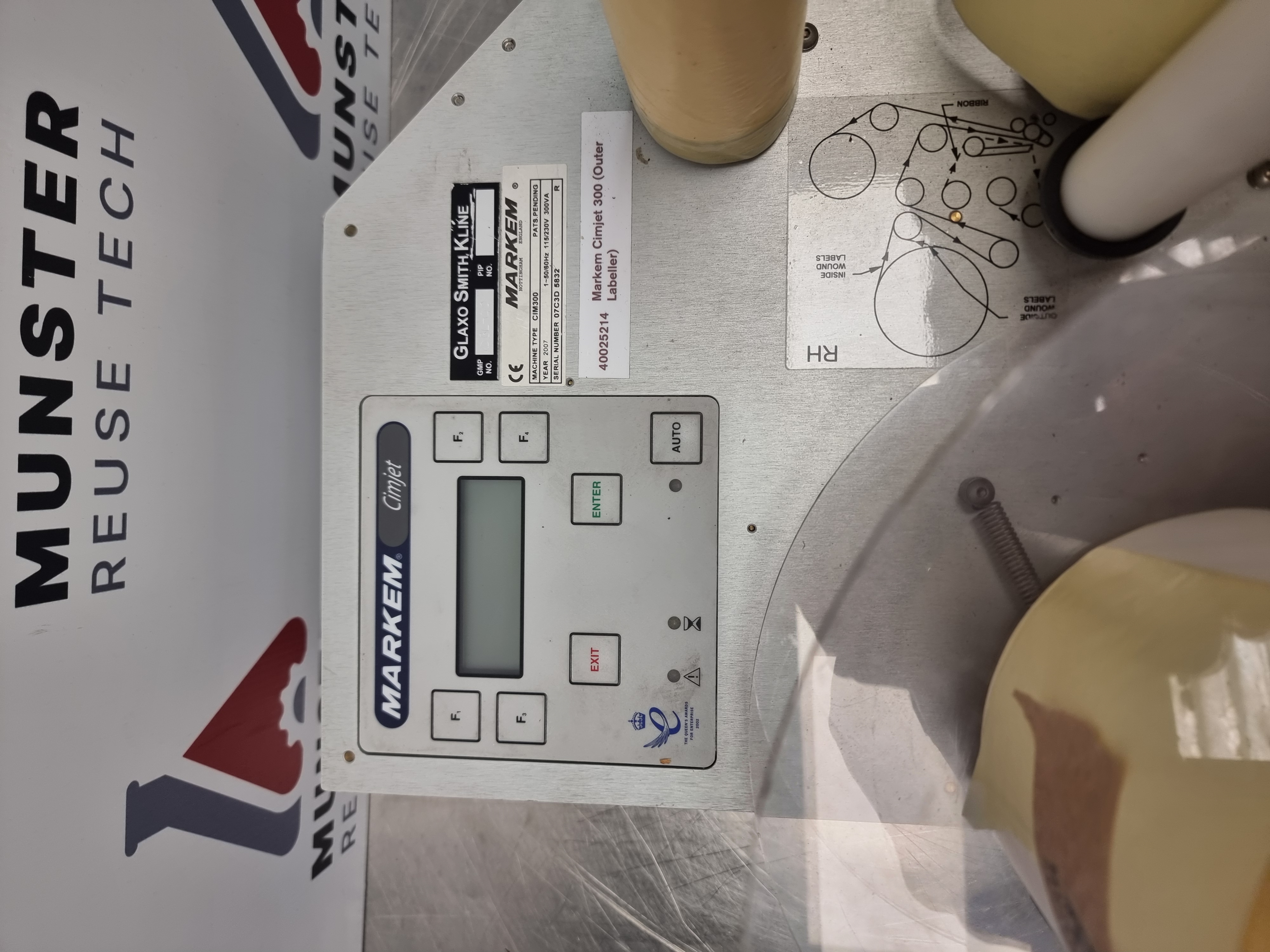 Used Markem Imaje CimJet 300 Label Printer