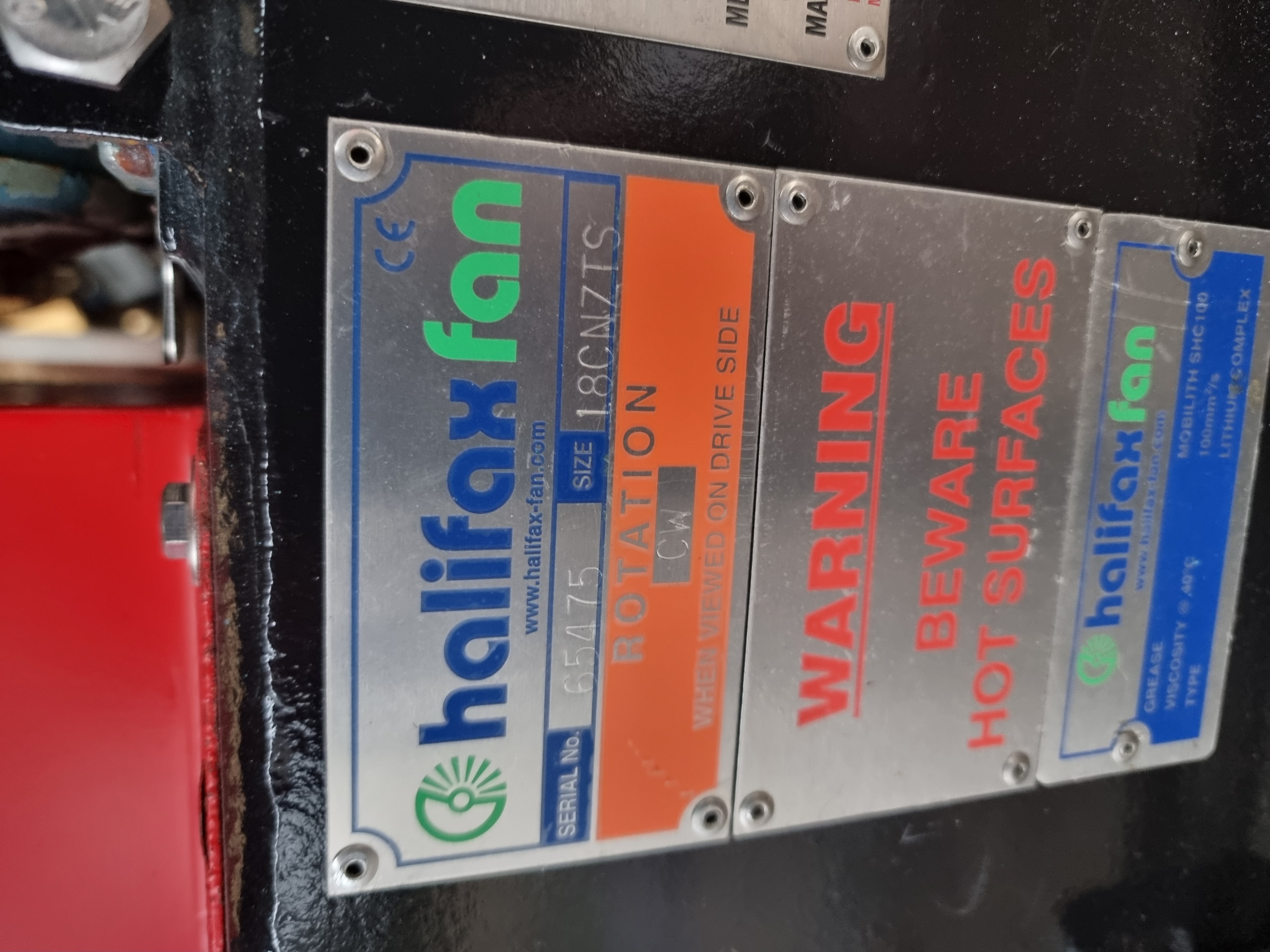 Used Halifax CNZ TS /Open Radial Blower & Exhauster | 1.5kW ATEX