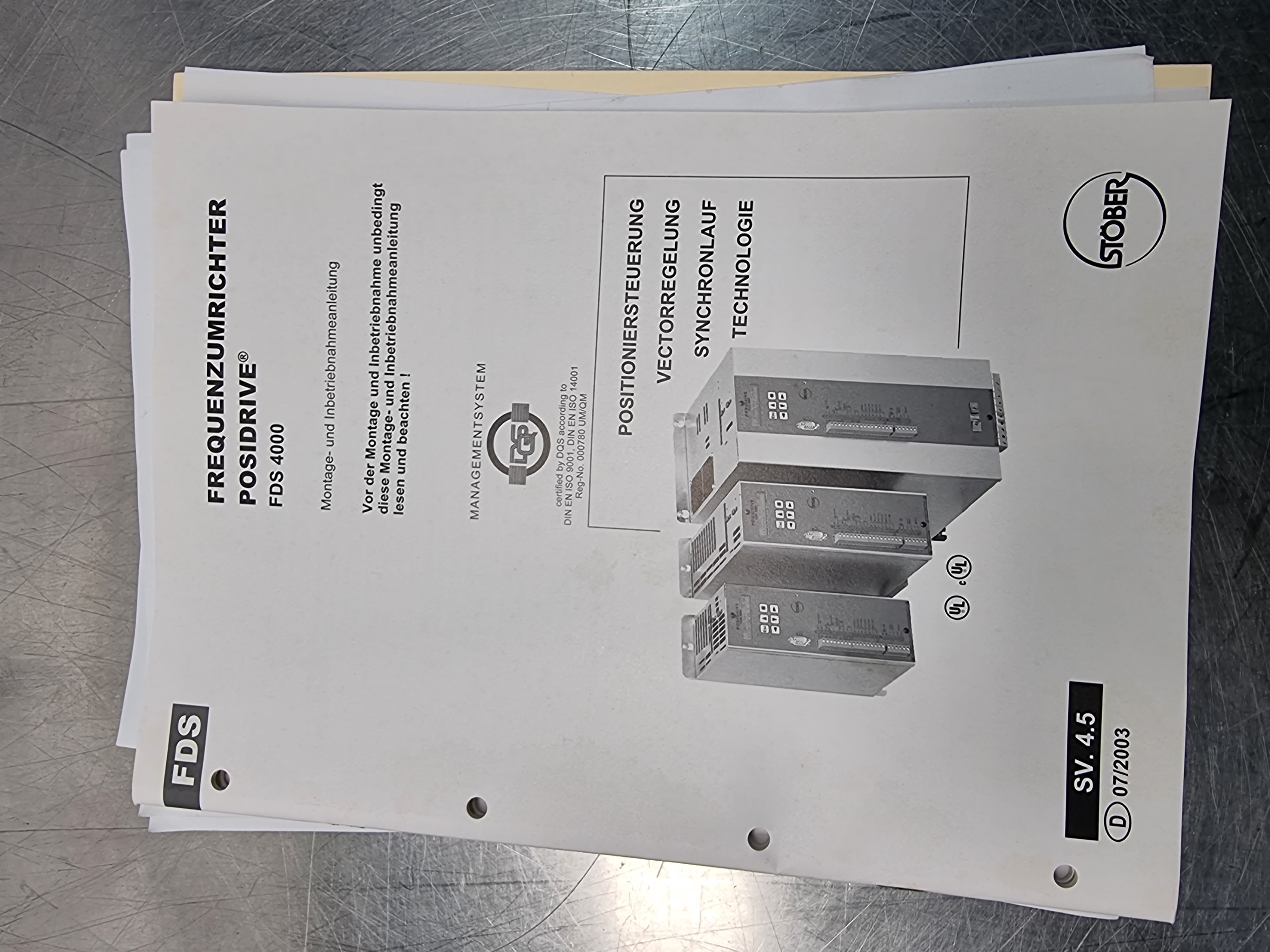 Stober Posidrive FDS4000 Series Servo Drive | FDS4070/B | 4.0 kW