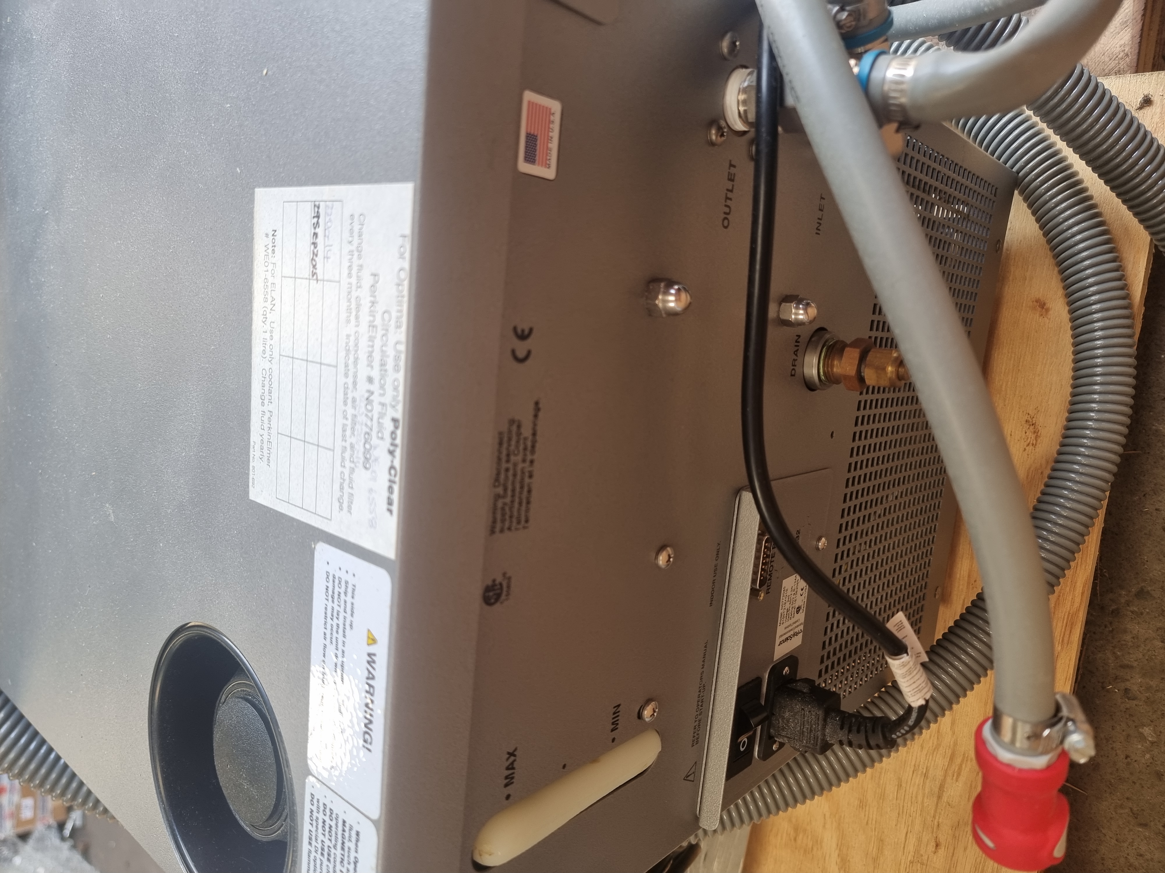 Used Perkin Elmer NexION 300X ICP Mass Spectrometer System C/W Vacuum Pump & Chiller