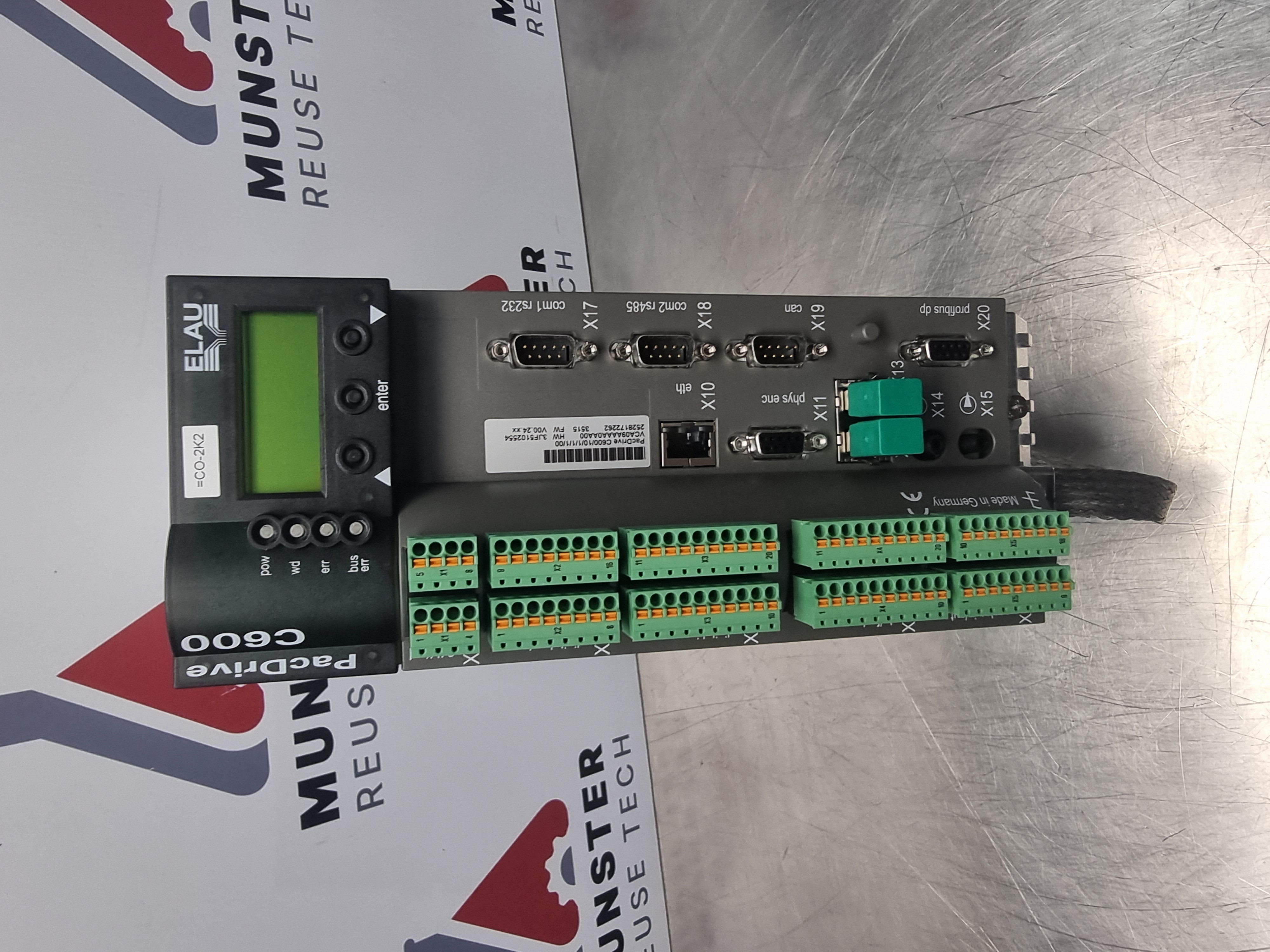 Used Schneider Elau C600 Pac Drive Controller C600/10/1/1/1/00 | VCA09AAAA0AA00