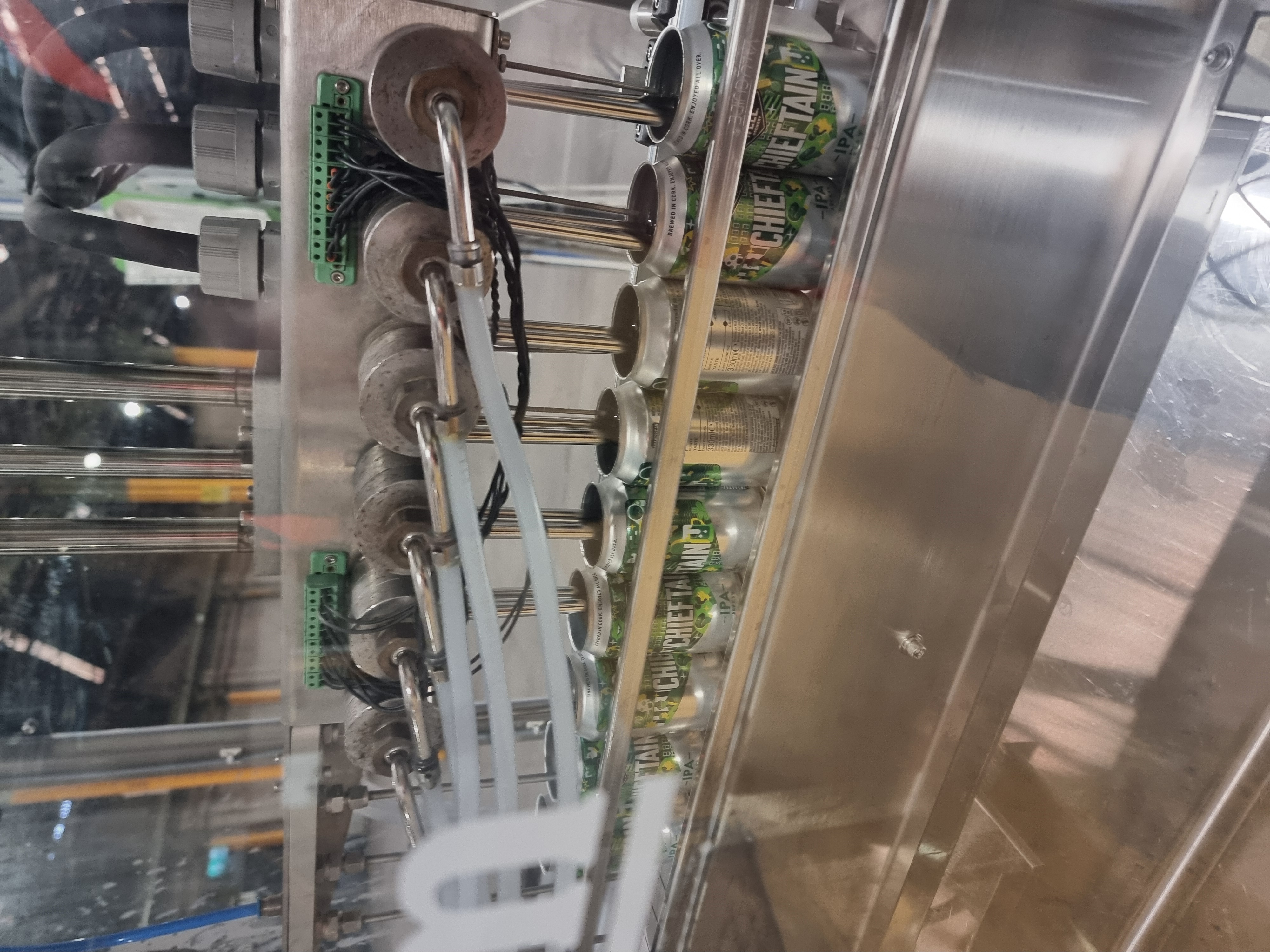 Used Cask Brewing System 6 Head Can Filler, C02 and Seamer