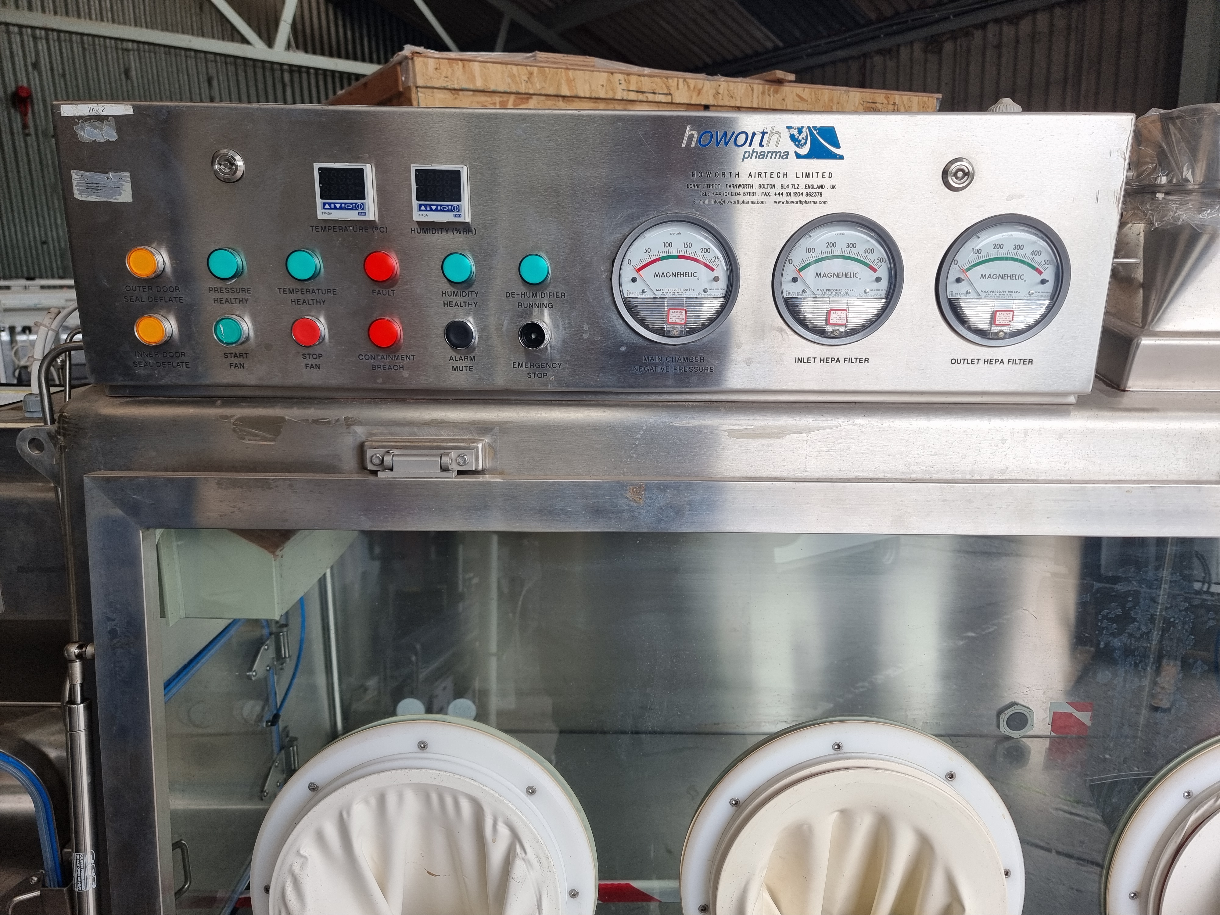 Used Howorth Pharma Containment Booth | 316L Stainless Steel