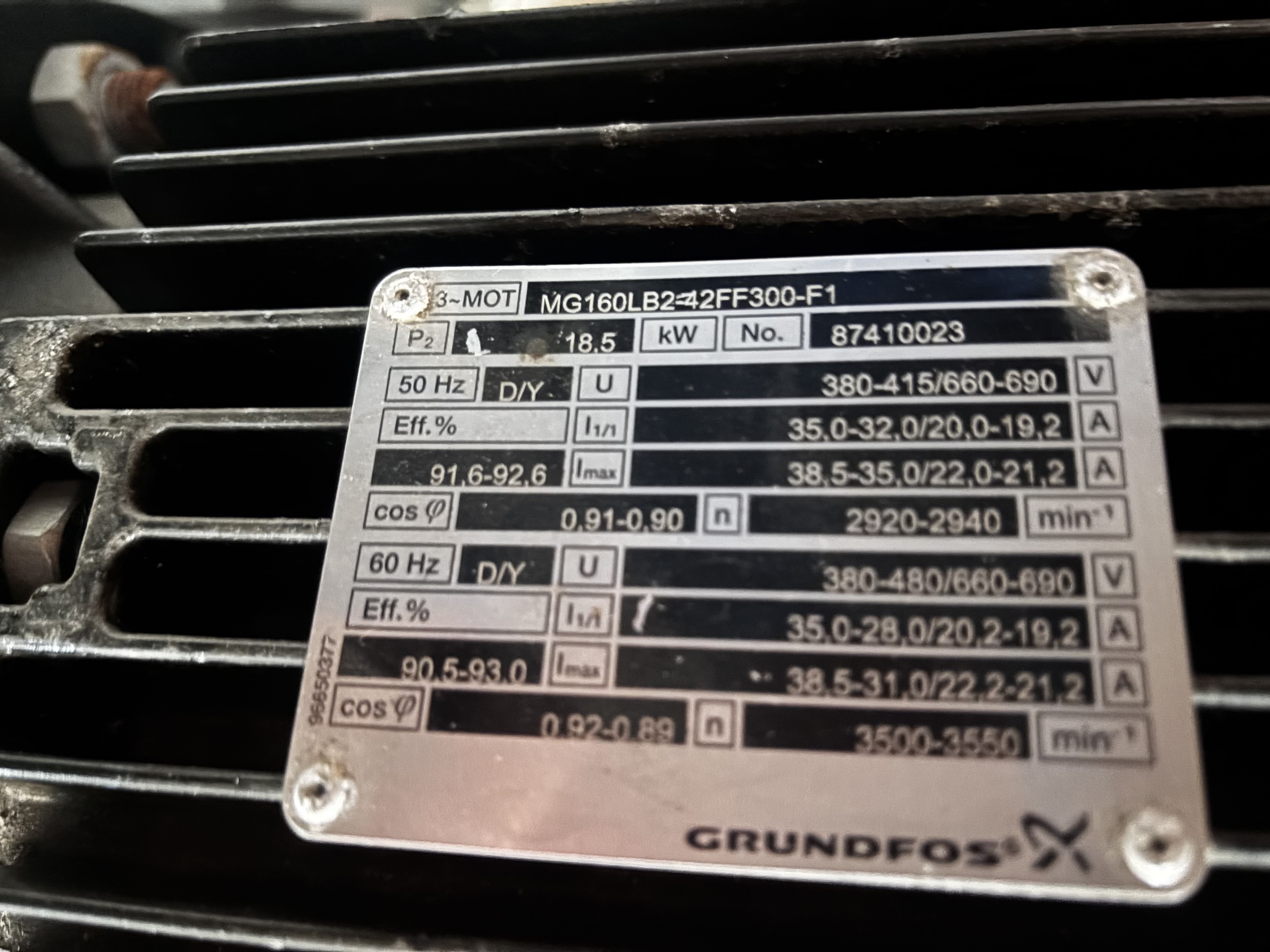 Used Grundfos TP 80-520/2 A-F-A-BAQE