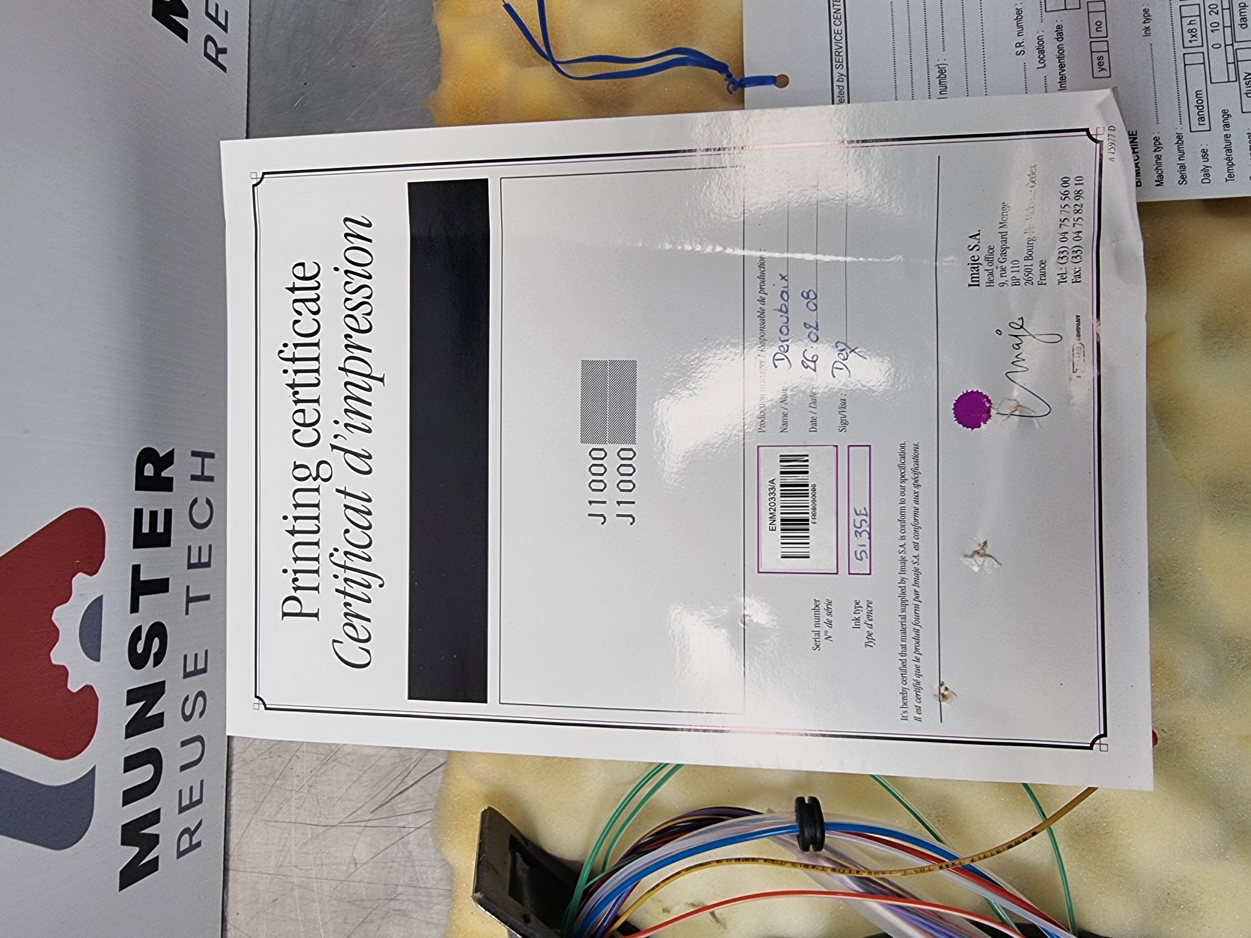 Used Imaje Print Module S8-2G-L=5 | P/N: ENM20333