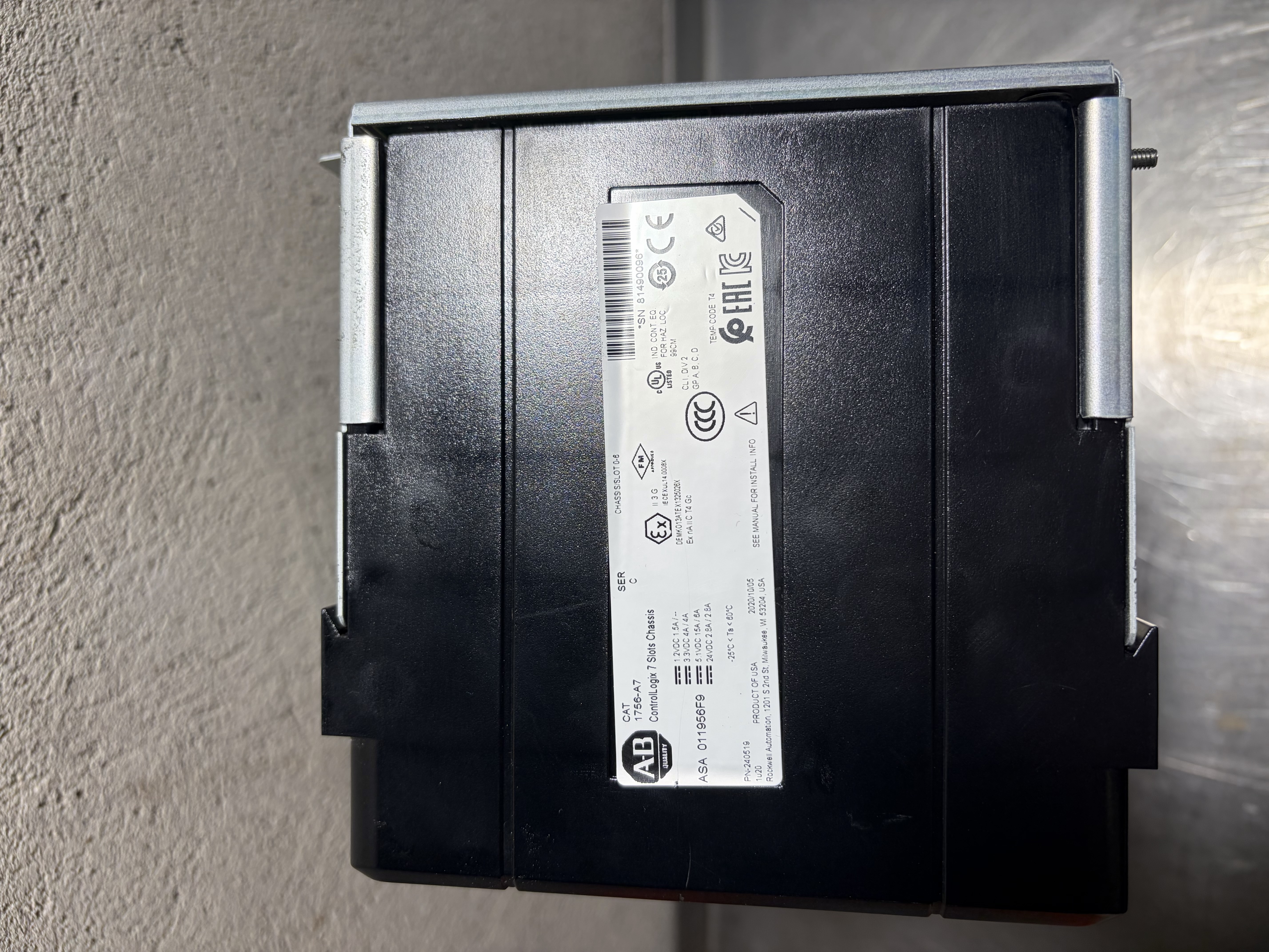 Used Allen Bradley 1756 Control Logix 7-Slotg C/W-1756-L83ES