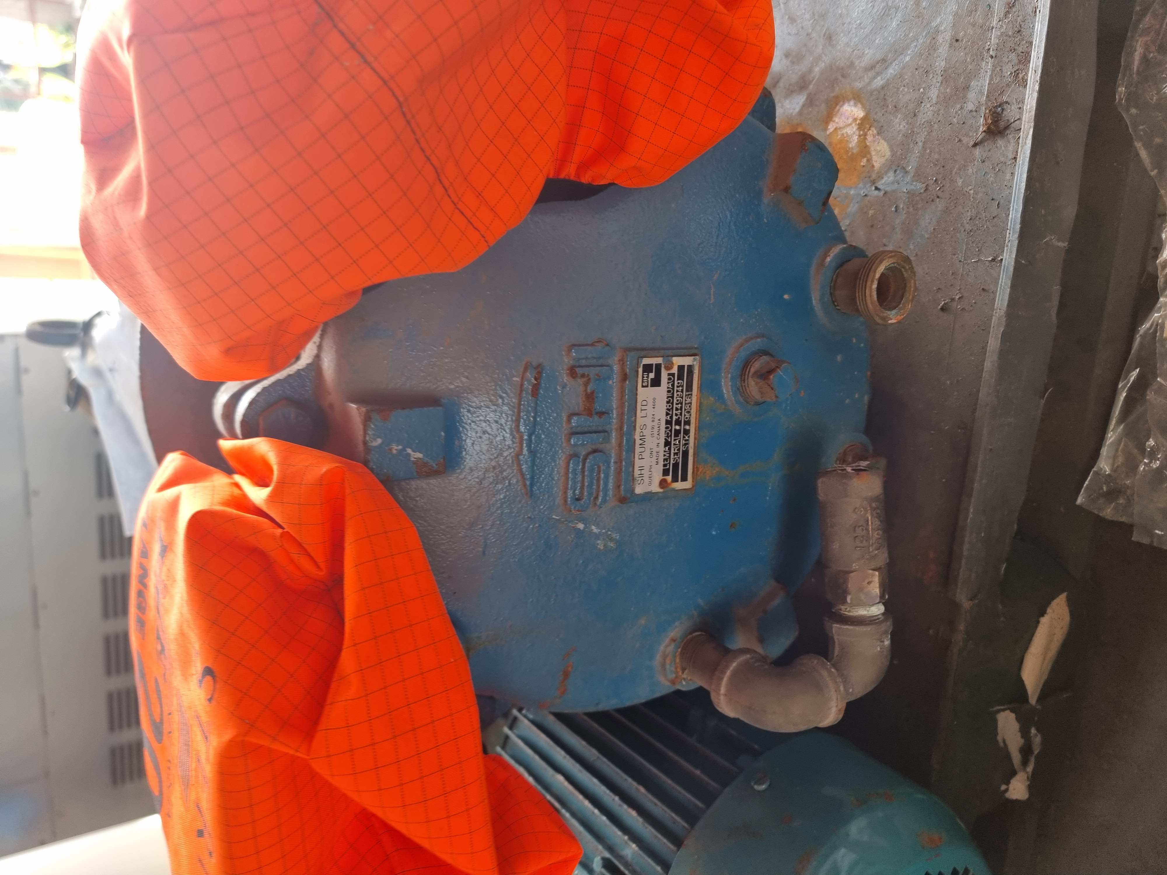 Used SIHI Pumps Lts LEMA 250 AZ8310A0 Liquid Ring Vacuum Pump