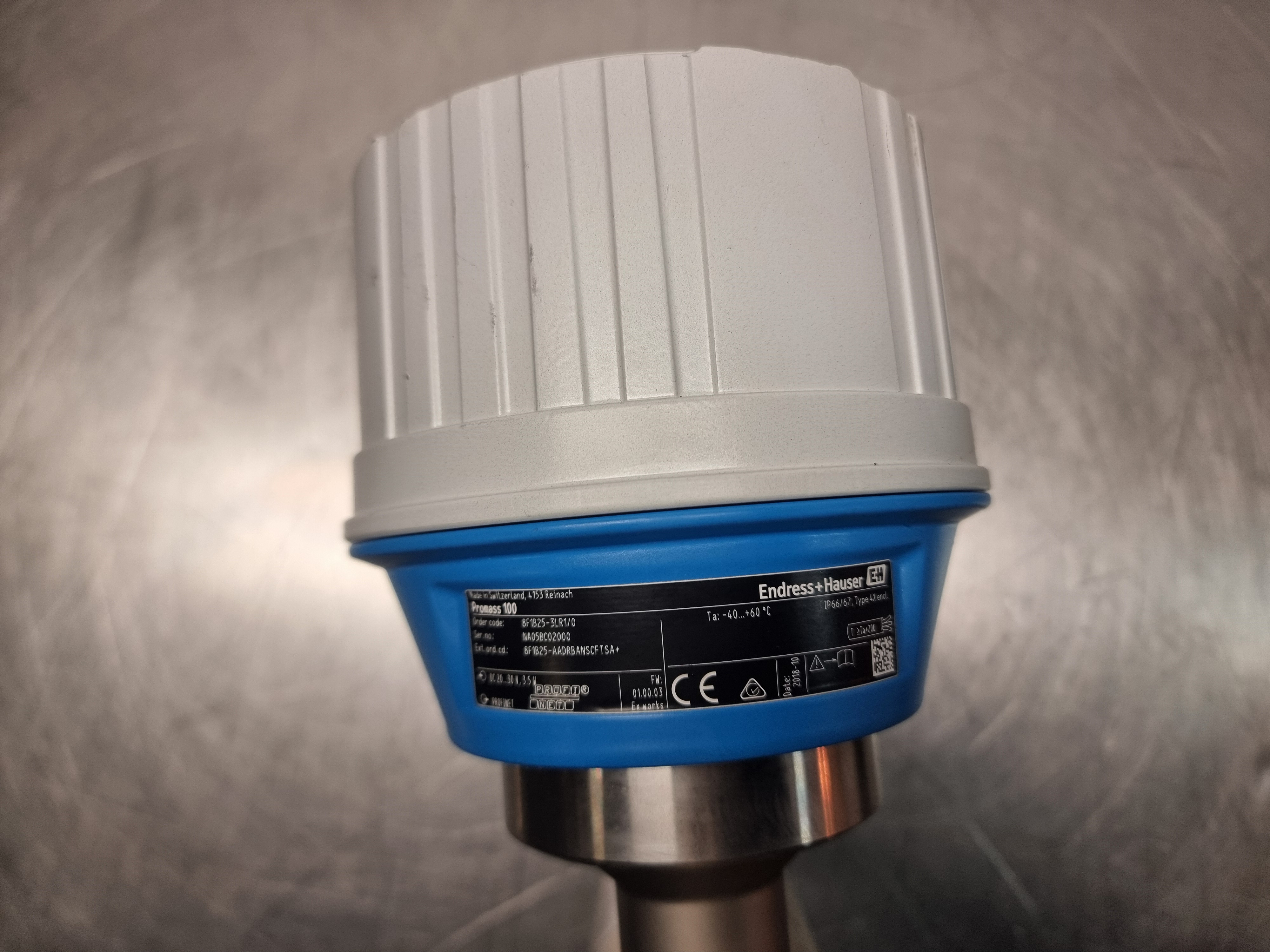 Endress Hauser Promass F Flow Meter & Transmitter | 8F1B25-3LR1/0 | DN 25 / 1"