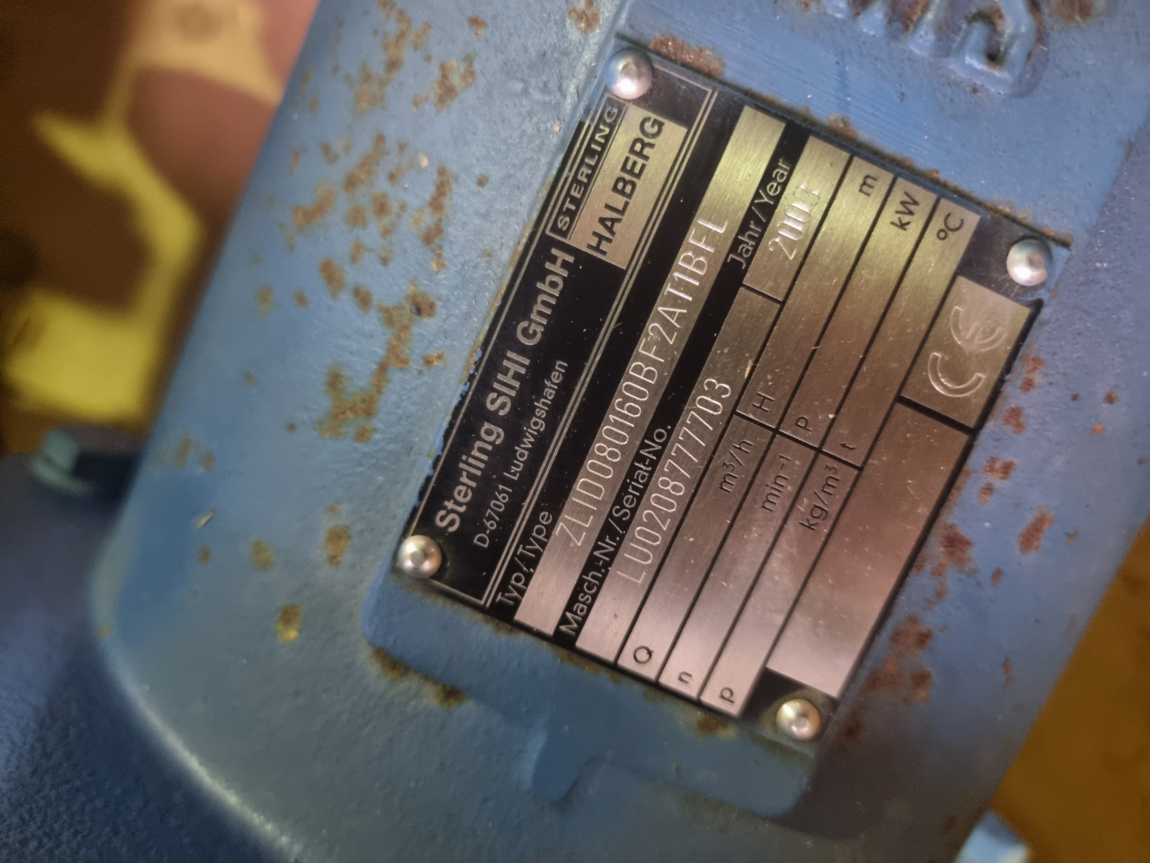 Sterling Sihi ZLID 080160/150 BF 2AT 1B F L Pump | DN80