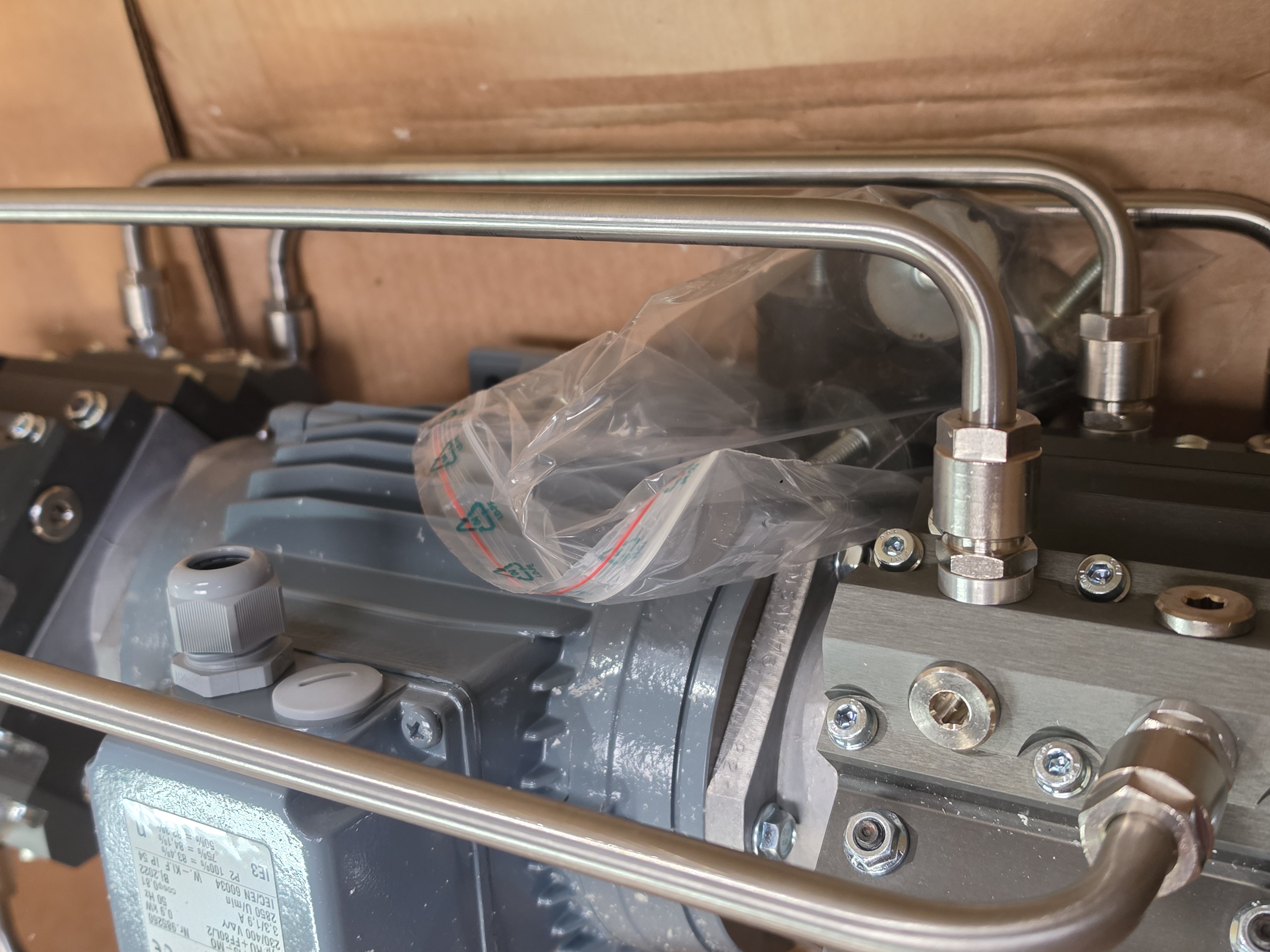 Used Hyco 8 Cylinder Diaphragm Pump | Type: E-ML86.85-ZVA-PR-SK-DK-D28/0,9kW