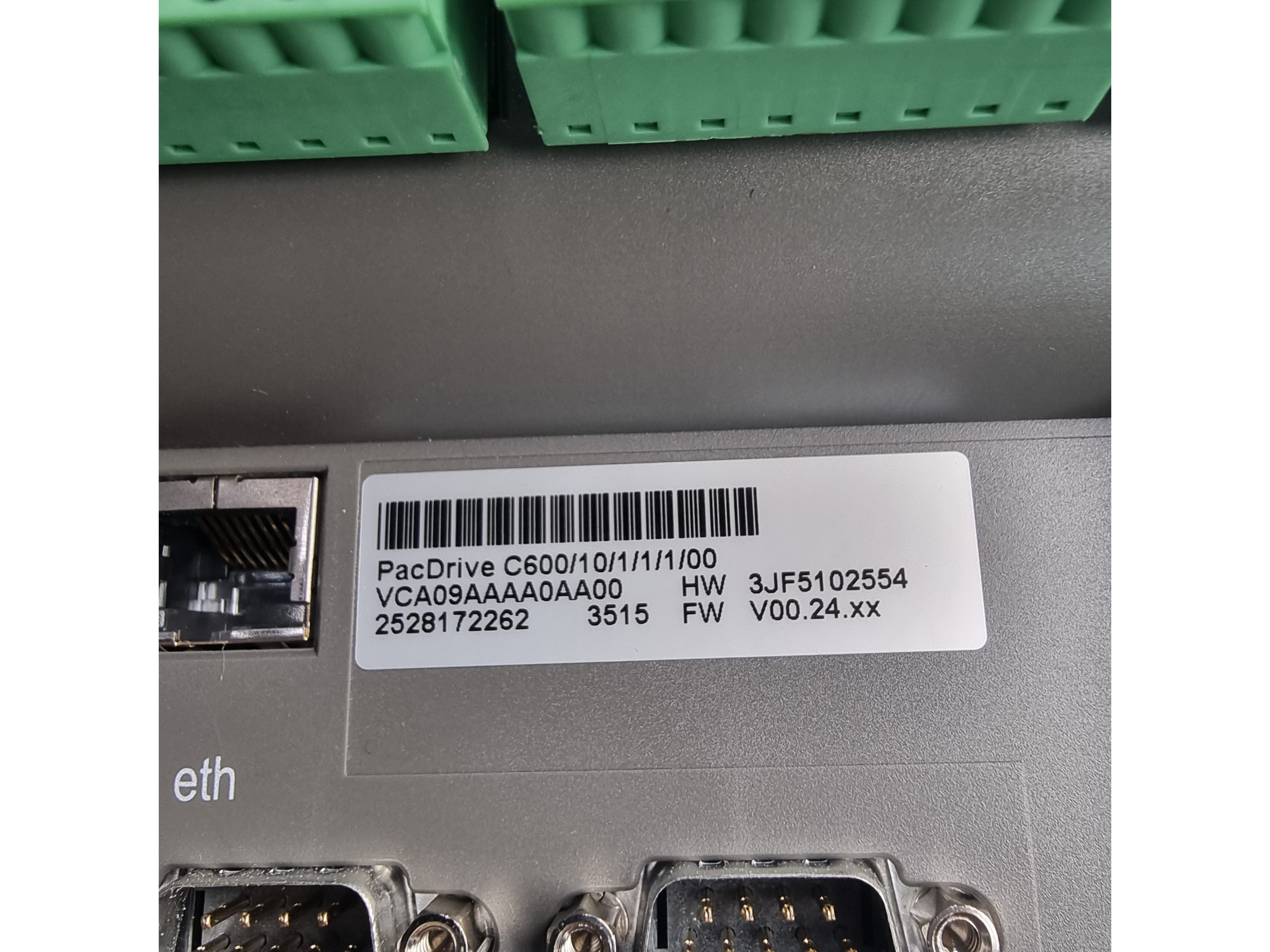 Used Schneider Elau C600 Pac Drive Controller C600/10/1/1/1/00 | VCA09AAAA0AA00