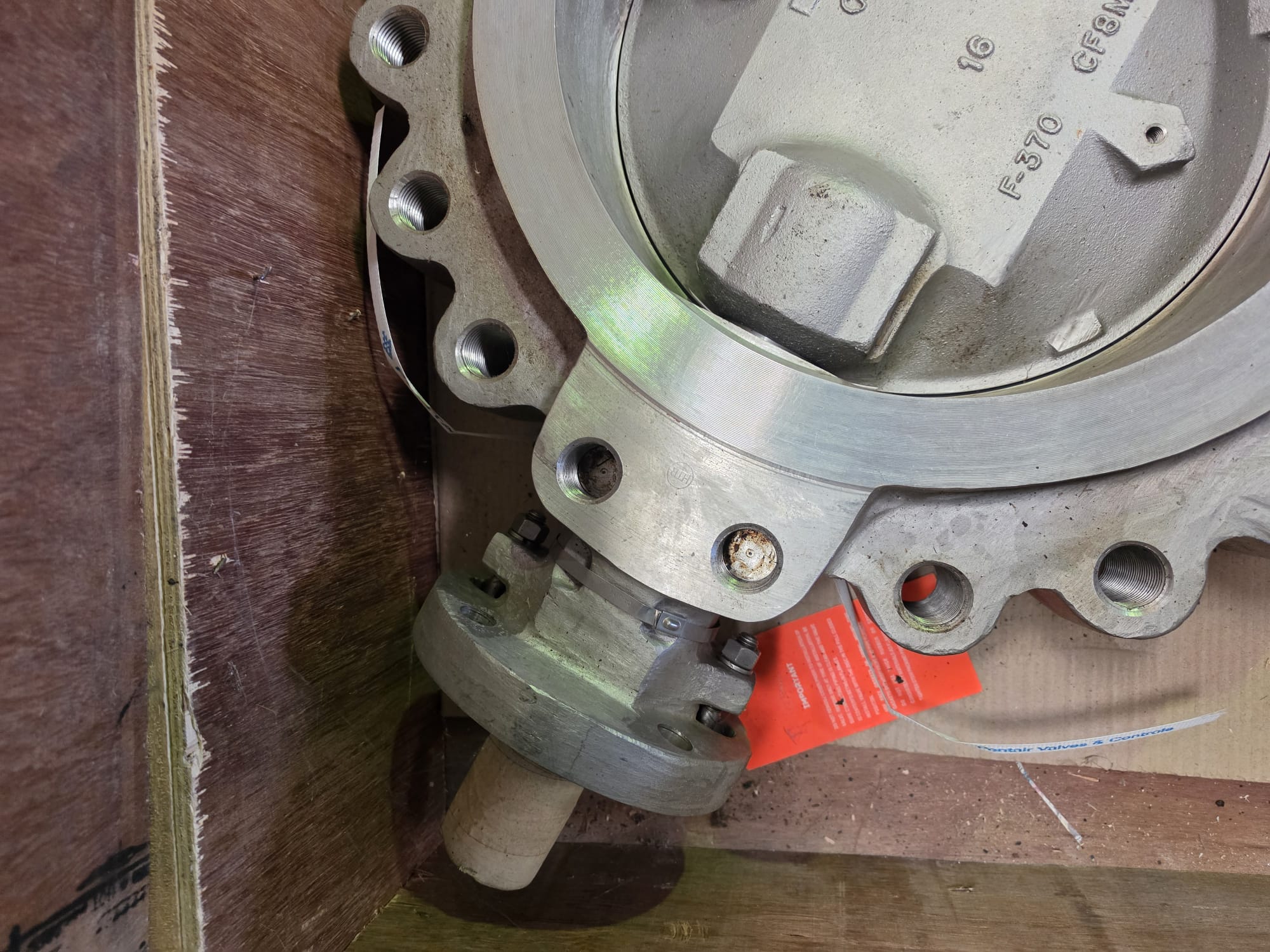 Keystone 16" Stainless Steel Butterfly Valve/ DN400