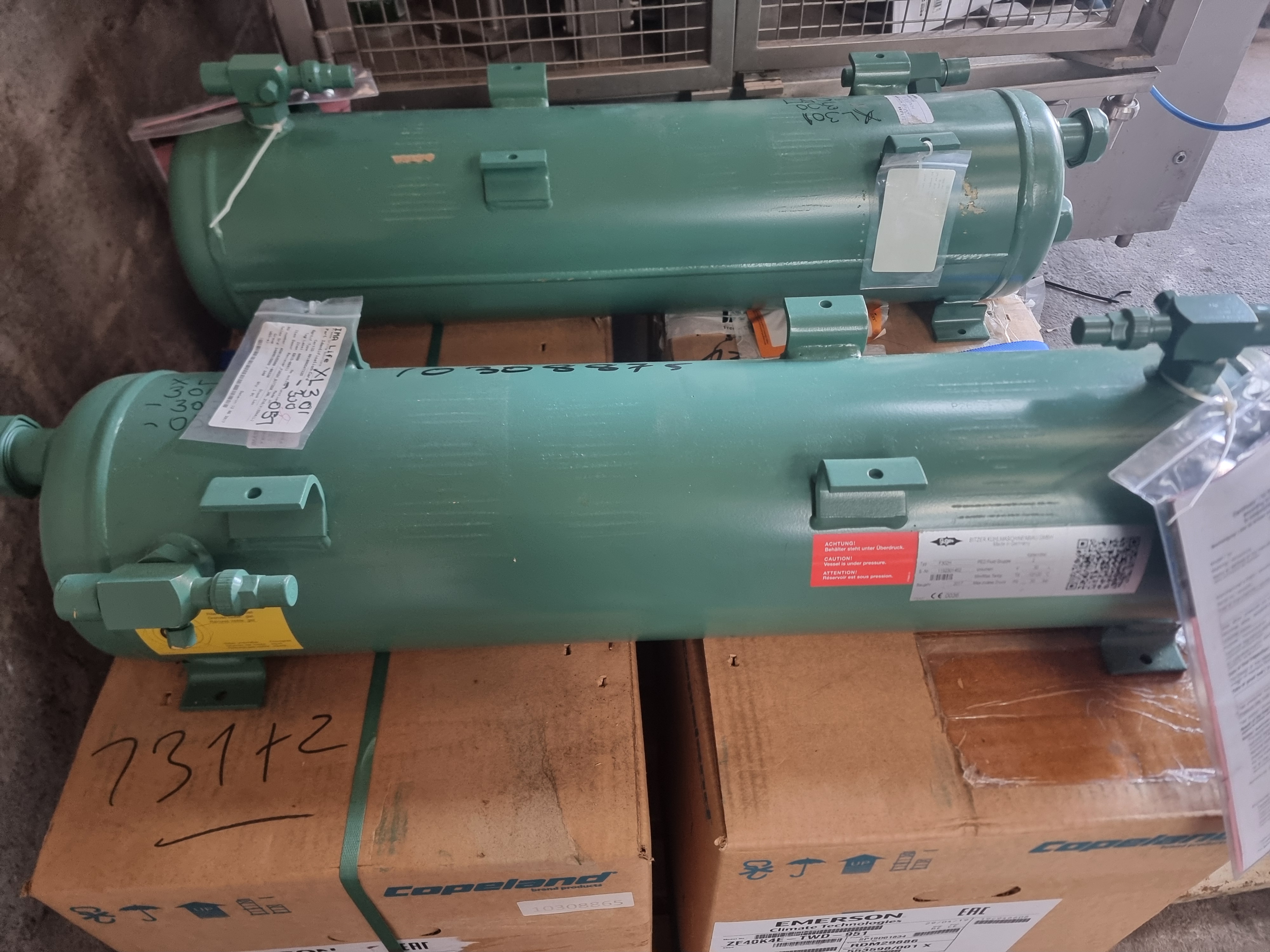 Used Bitzer F302H Horizontal Fluid Reservoir 30ltr Refrigeration