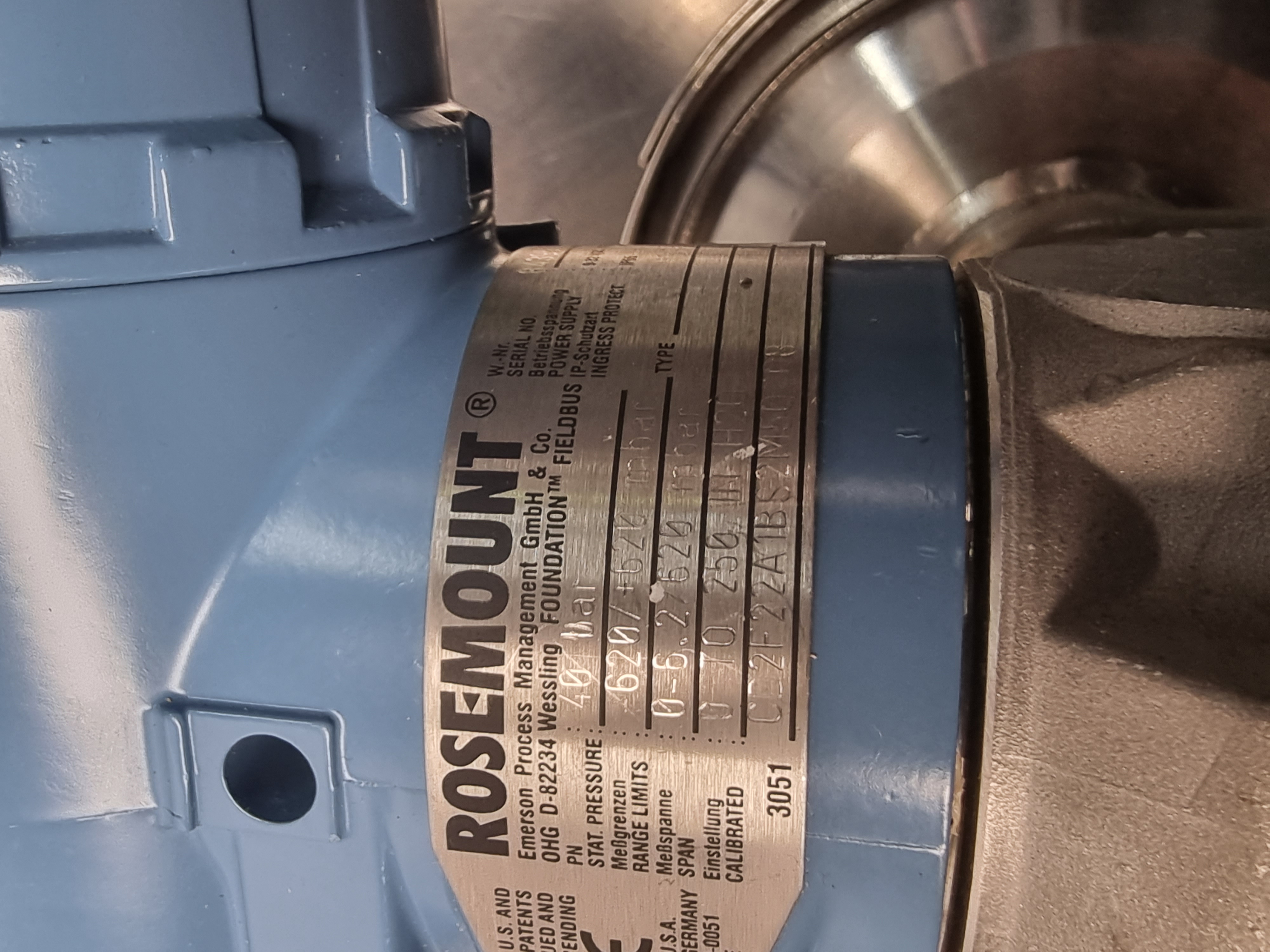 Rosemount 3051 Level Transmitter | 3051 CD2F22A1BS2M50408