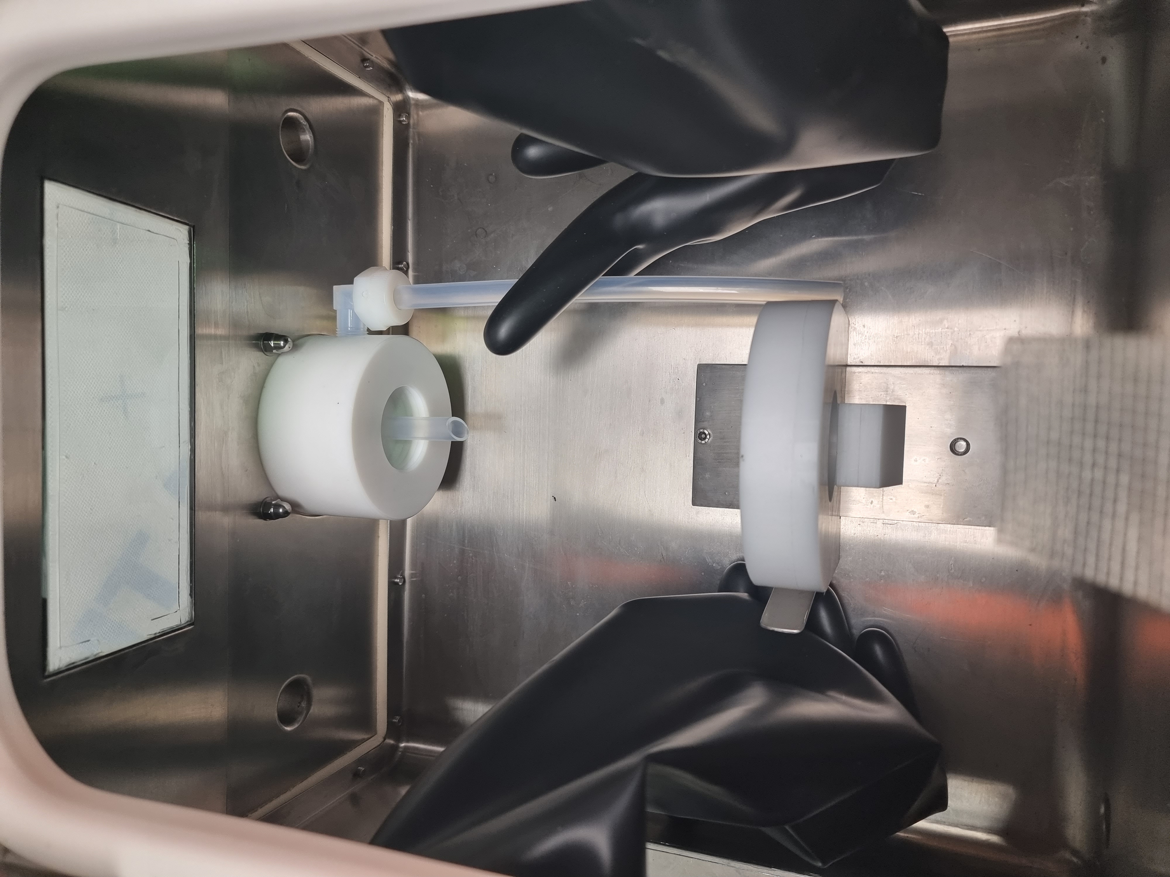 Used Sample Valve GloveBox