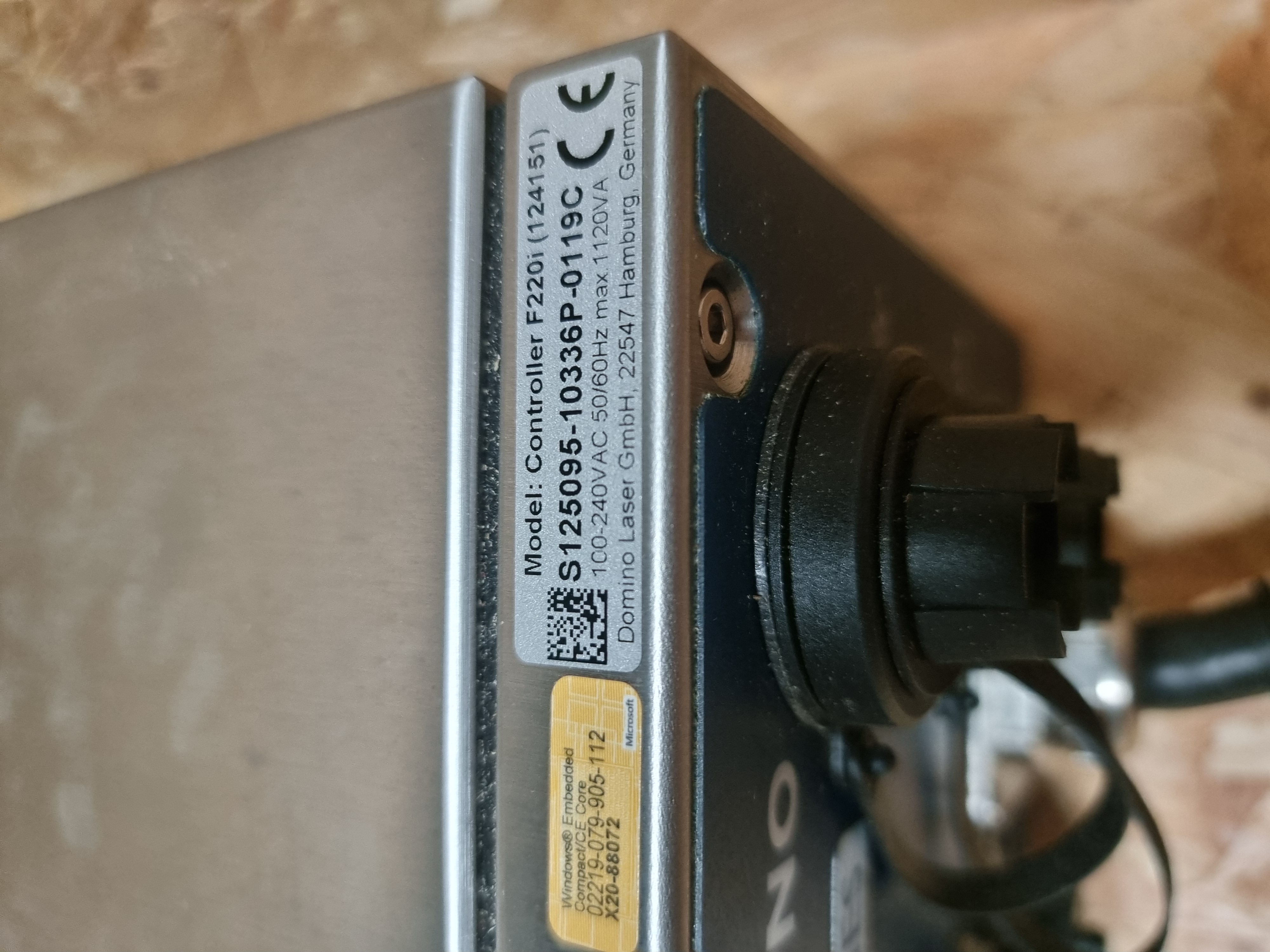 Used Domino F220i Fibre Laser Marking System | Laser for Metals and Plastic