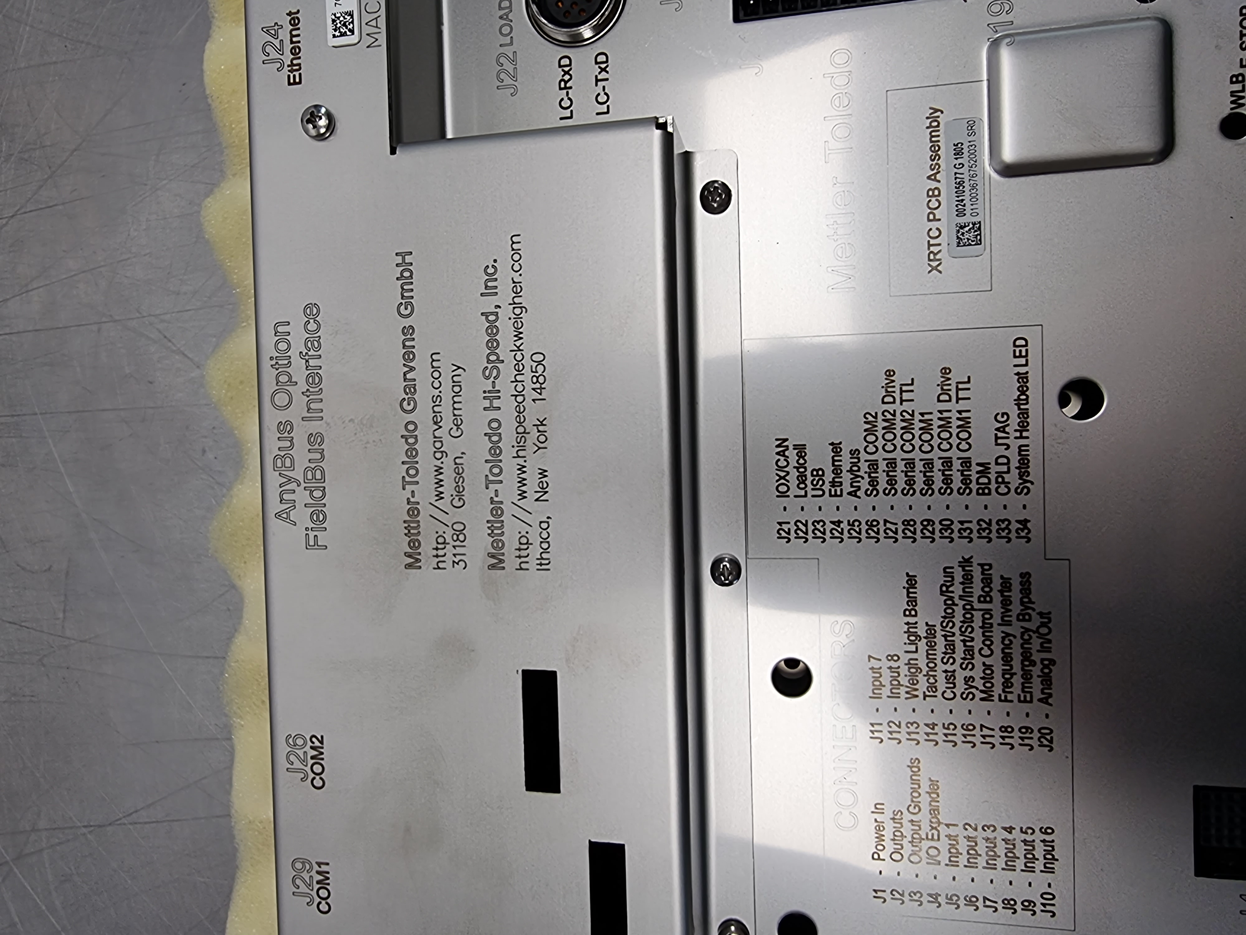 Mettler Toledo Garvins XRTC Module (Rev. G) | P/N: 24105677