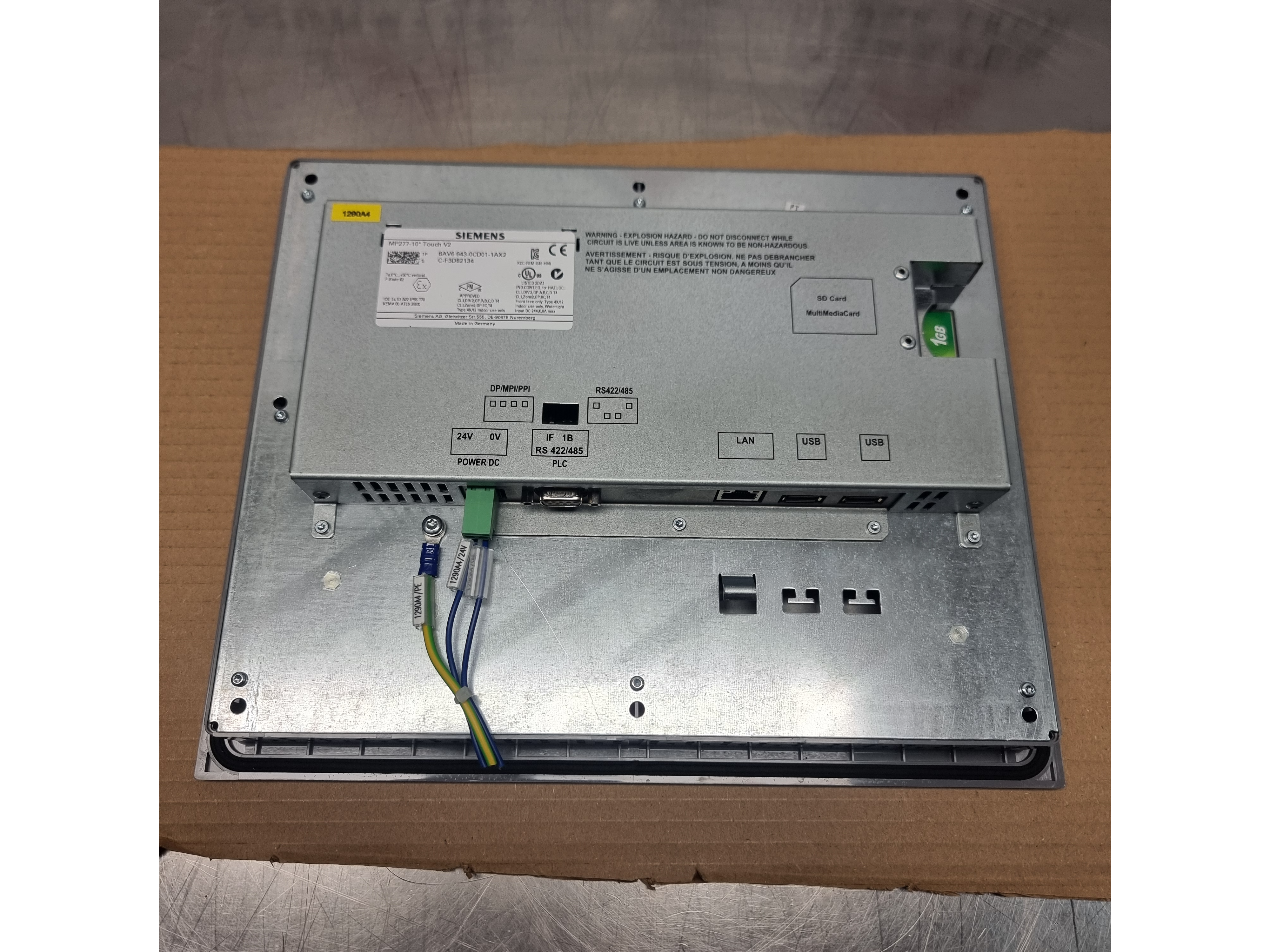 Used Siemens Simatic MP277-10" Touch HMI | 6AV6 643-0CD01-1AX2