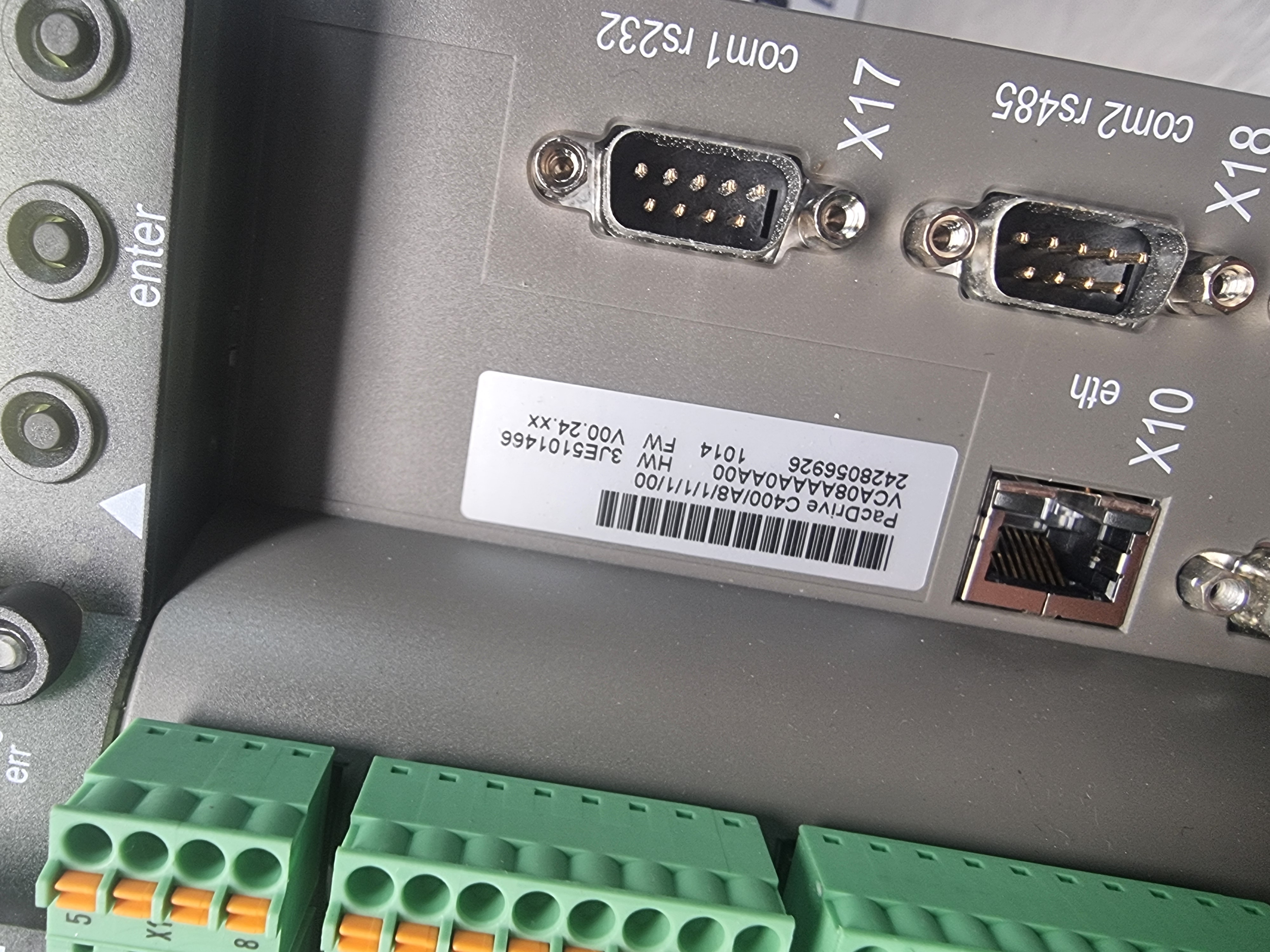 Used Schneider Elau C400 A8 Pac Drive Controller C400/A8/1/1/1/00 | VCA08AAAA0AA00