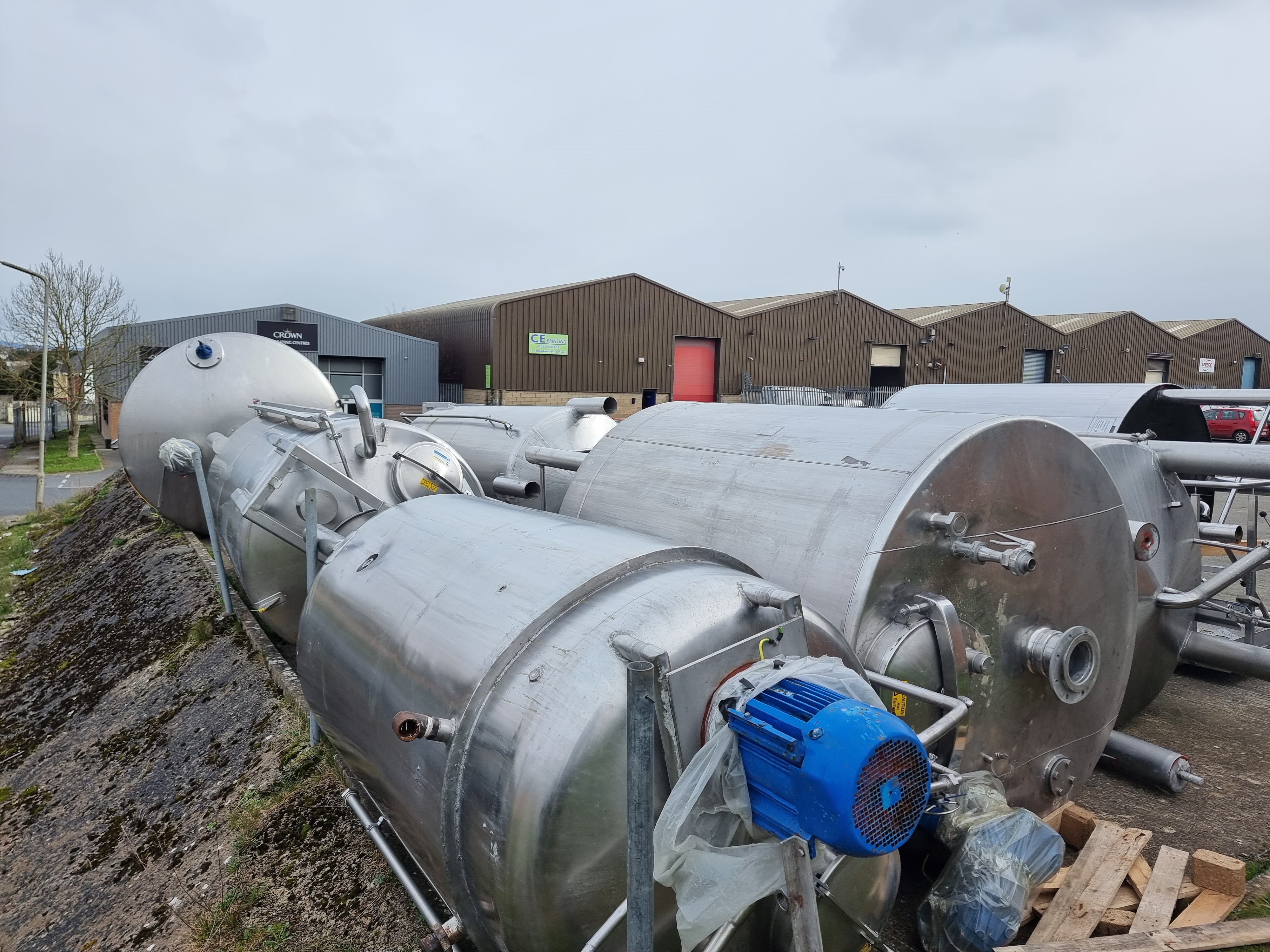 Used Selection Of Stainless Steel Tanks 20,000 ltr to 2,500 ltr