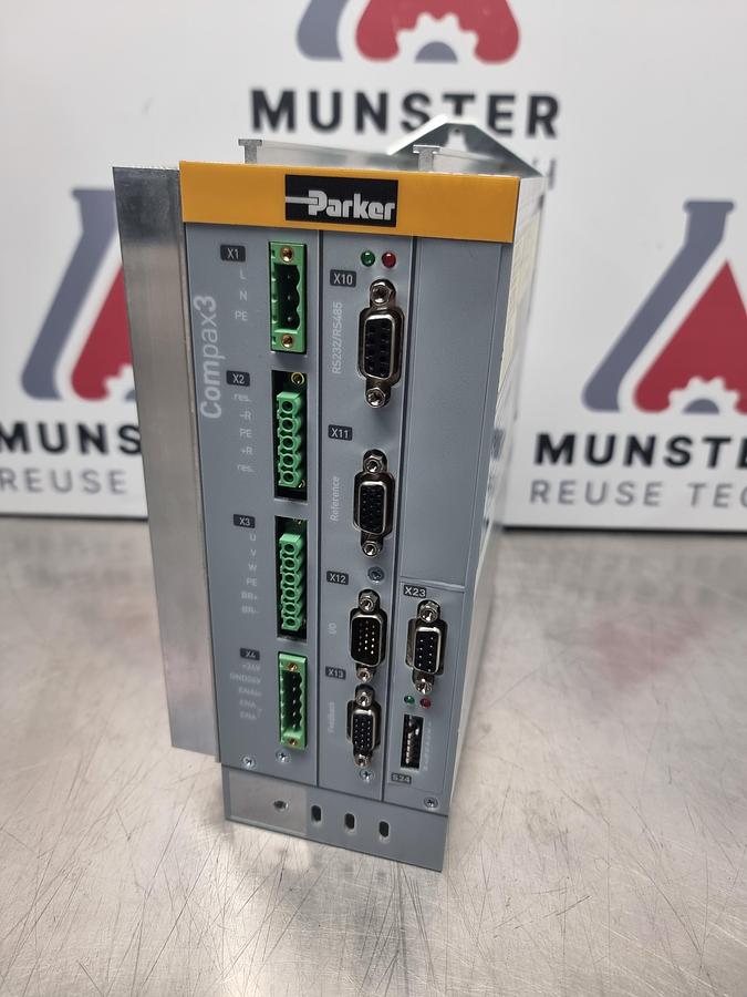 Used Parker Compax3S Series Single-Axis Servo Drive | P/N: C3S063V2F10I20T30M00