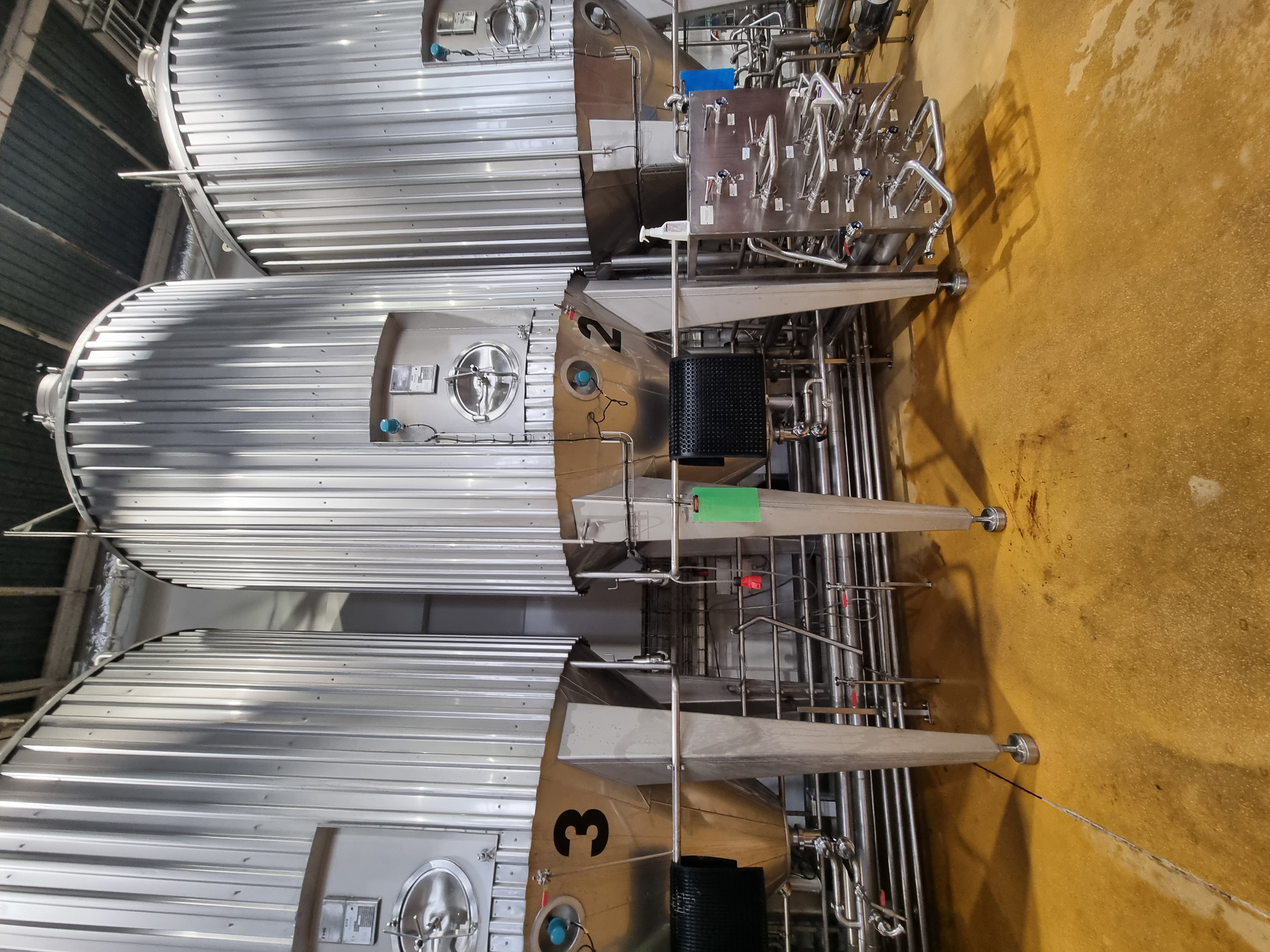 Used Reiger Fluid Processing Group 12,400 Litre Fermentation Tanks