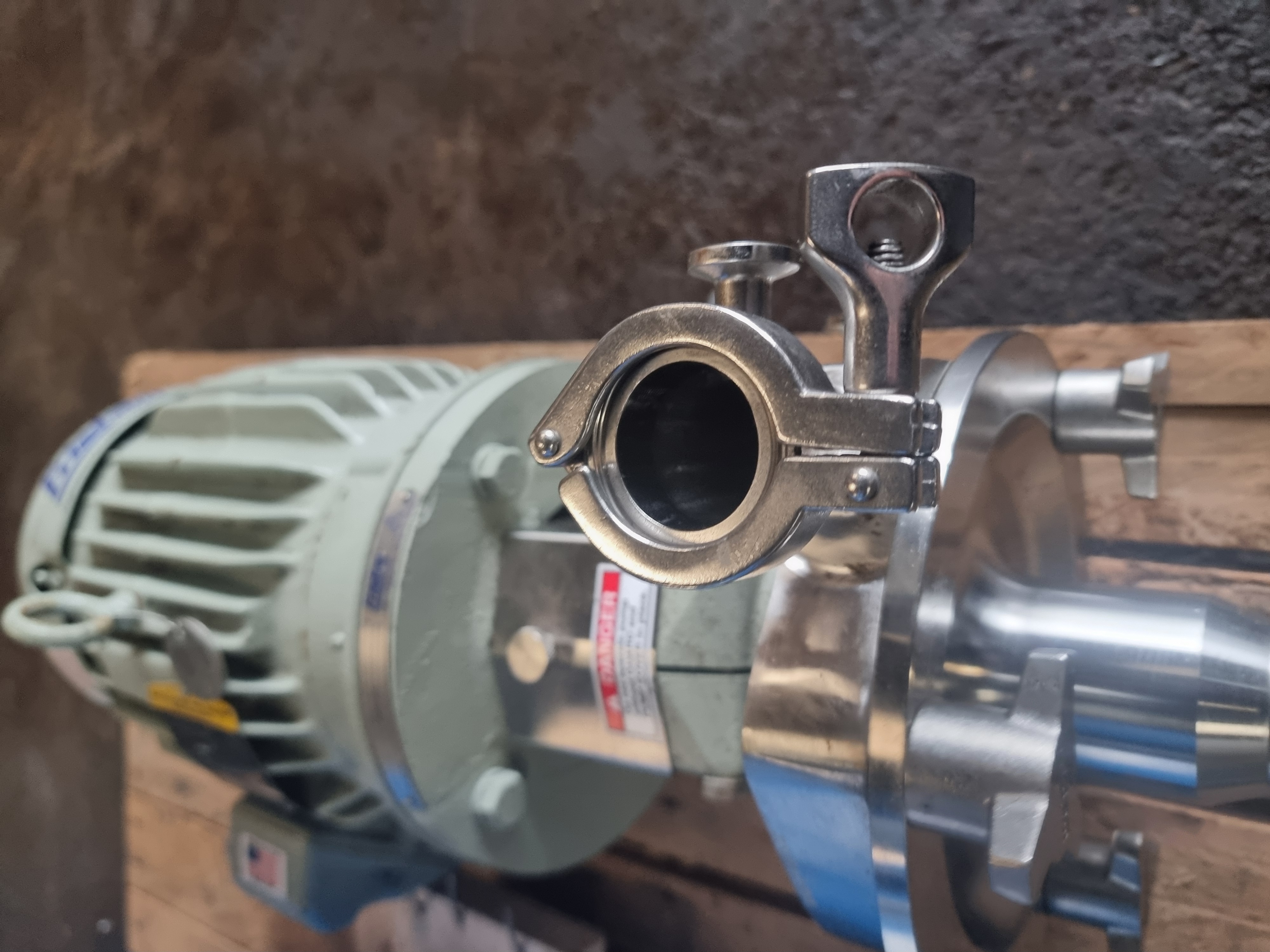 Used Fristam FPX722-130 Stainless Steel Centrifugal Pump | 2" x 1-1/2" c/w Baldor Motor