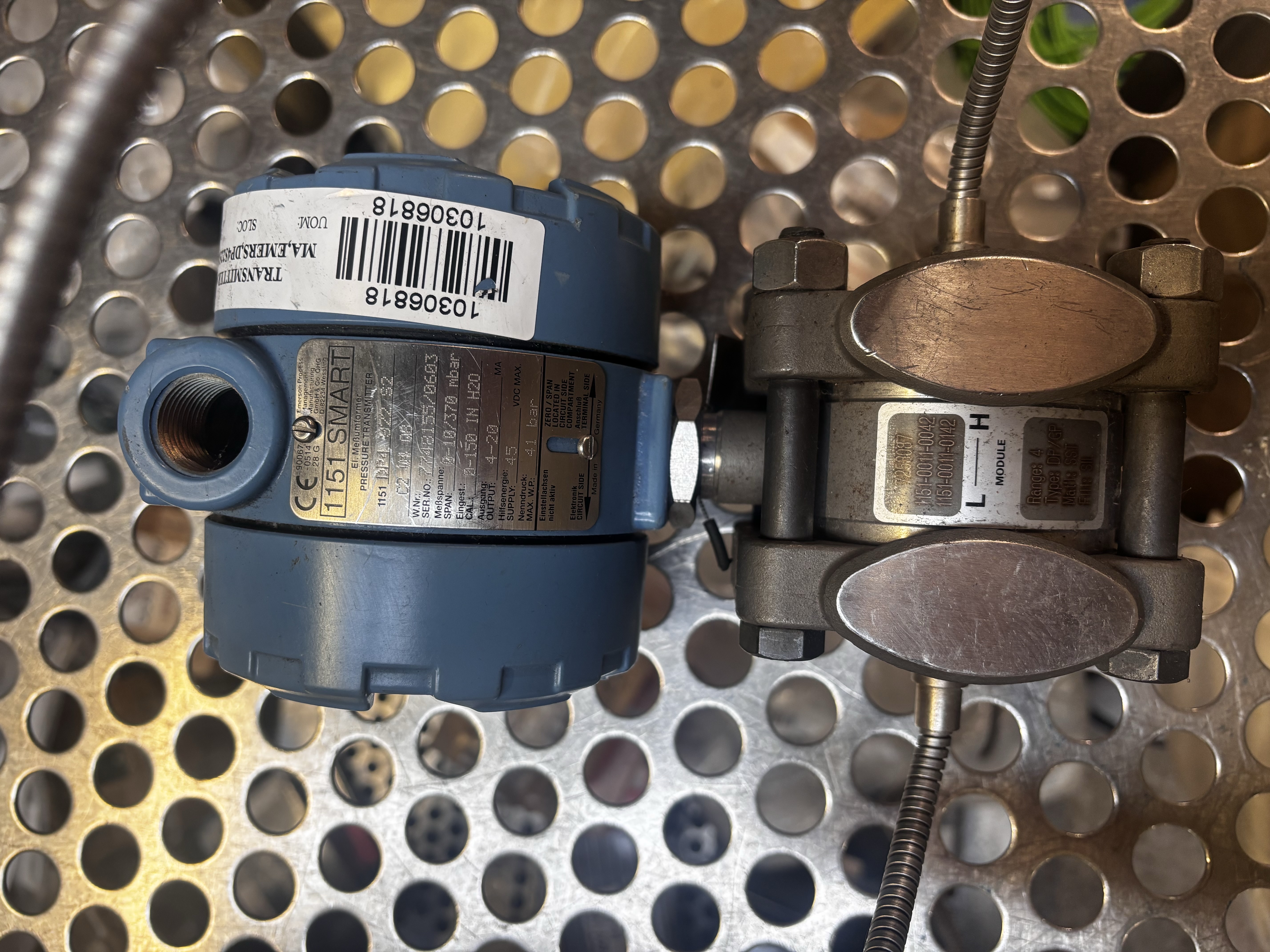 Used Rosemount Pressure Trasmitter 1151 SMART DP4 322 S2 C2 04 08