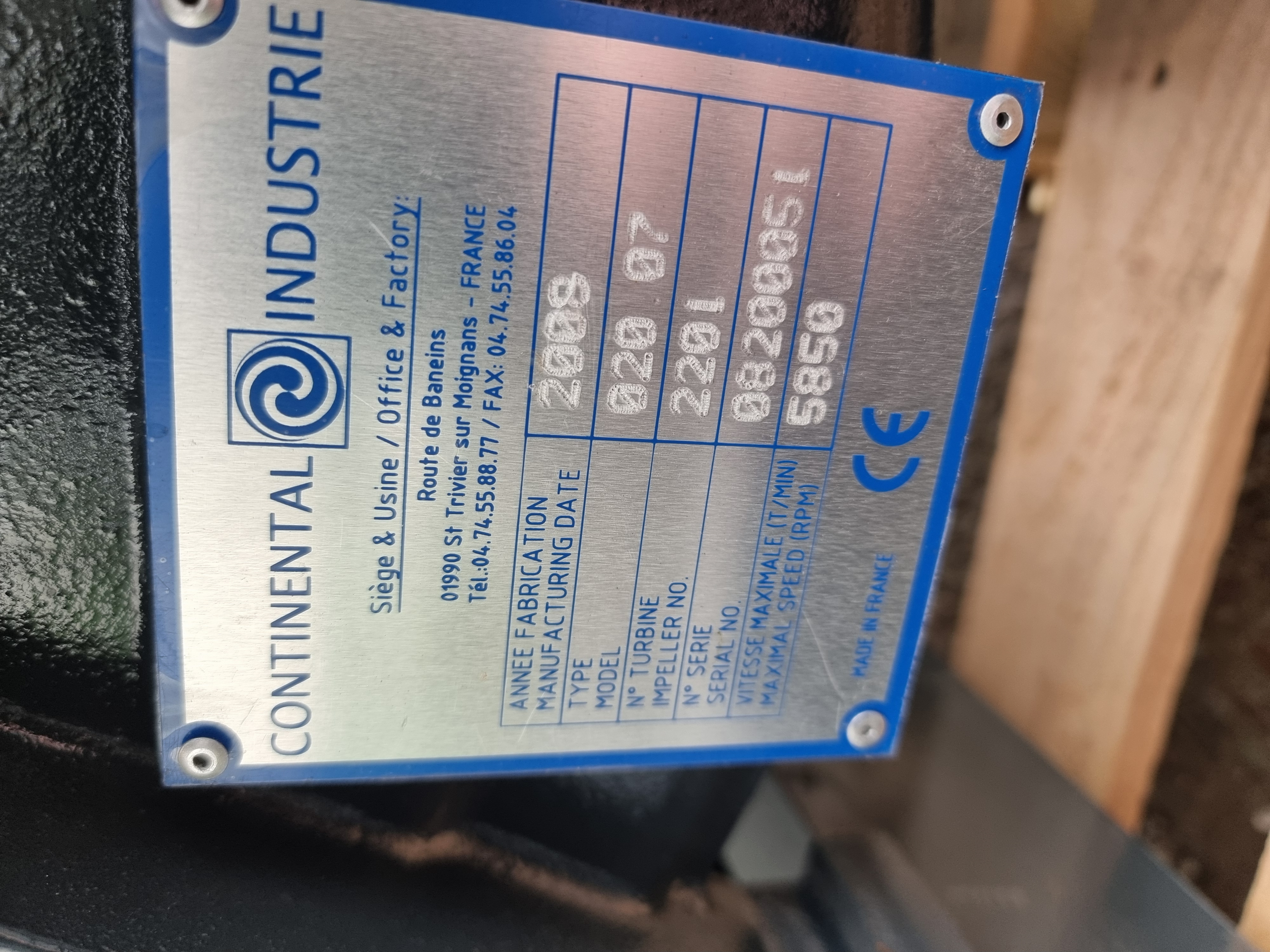 Used Continental Industrie Multistage Centrifugal Blower Type: 020.07 | 30kW / 5850RPM