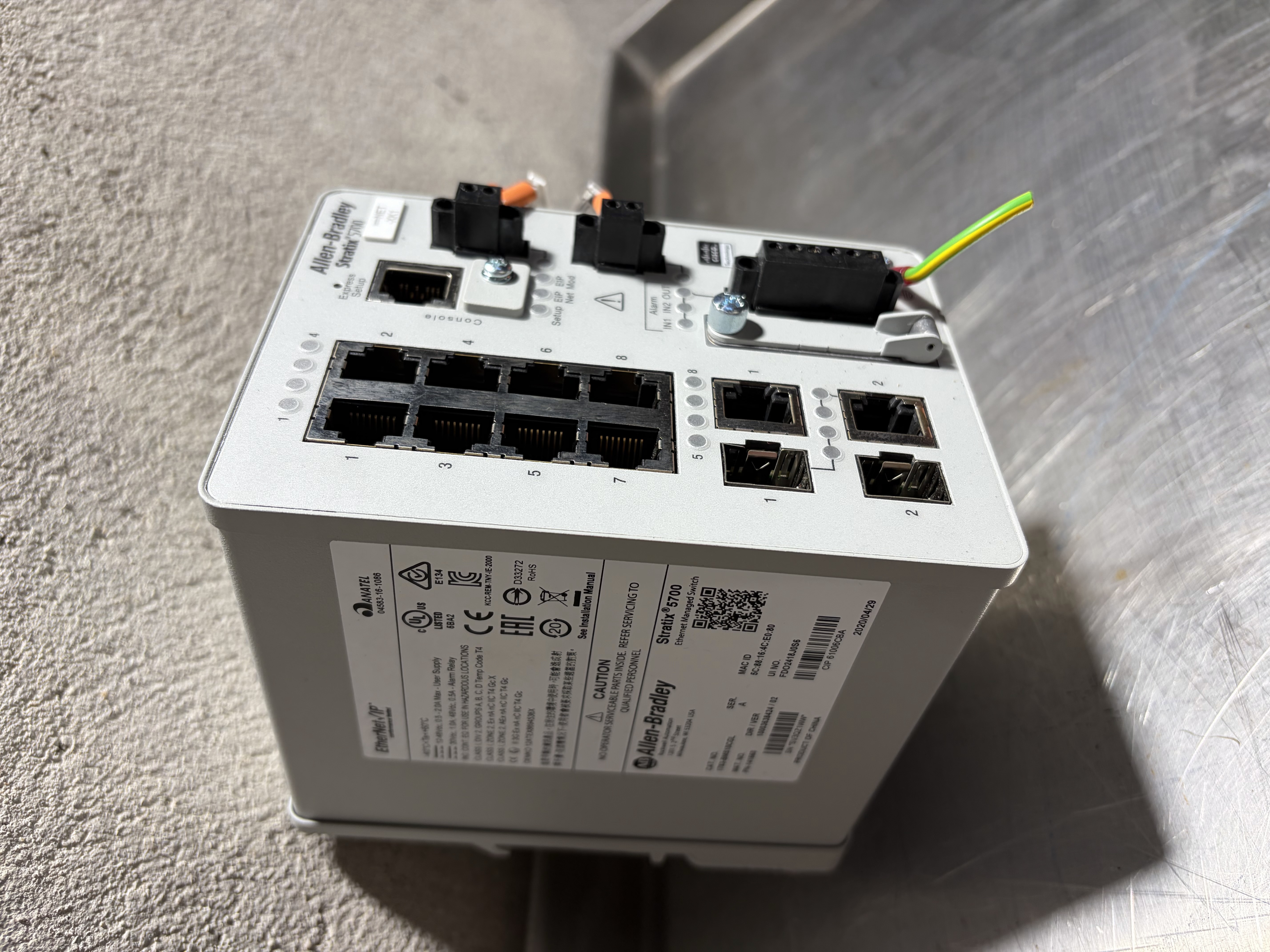Used Allen Bradley 1783-BMS10CGL Stratix 5700 Ethernet Switch