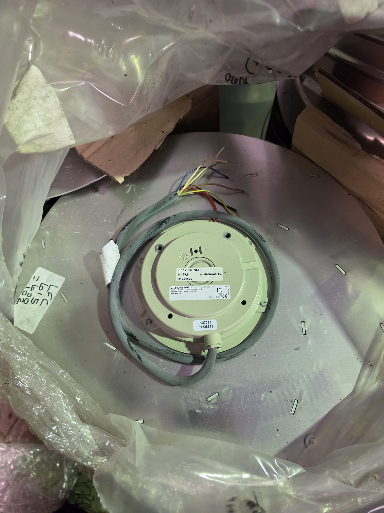 Ziehl Abegg RH45G-4DK.41.1R Centrifugal Fan