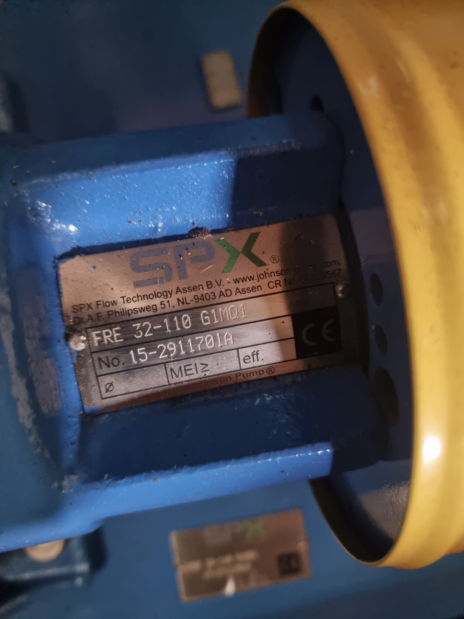 SPX Flow Rotor FRE 32-110 G1MQ1 Centrifugal Pump