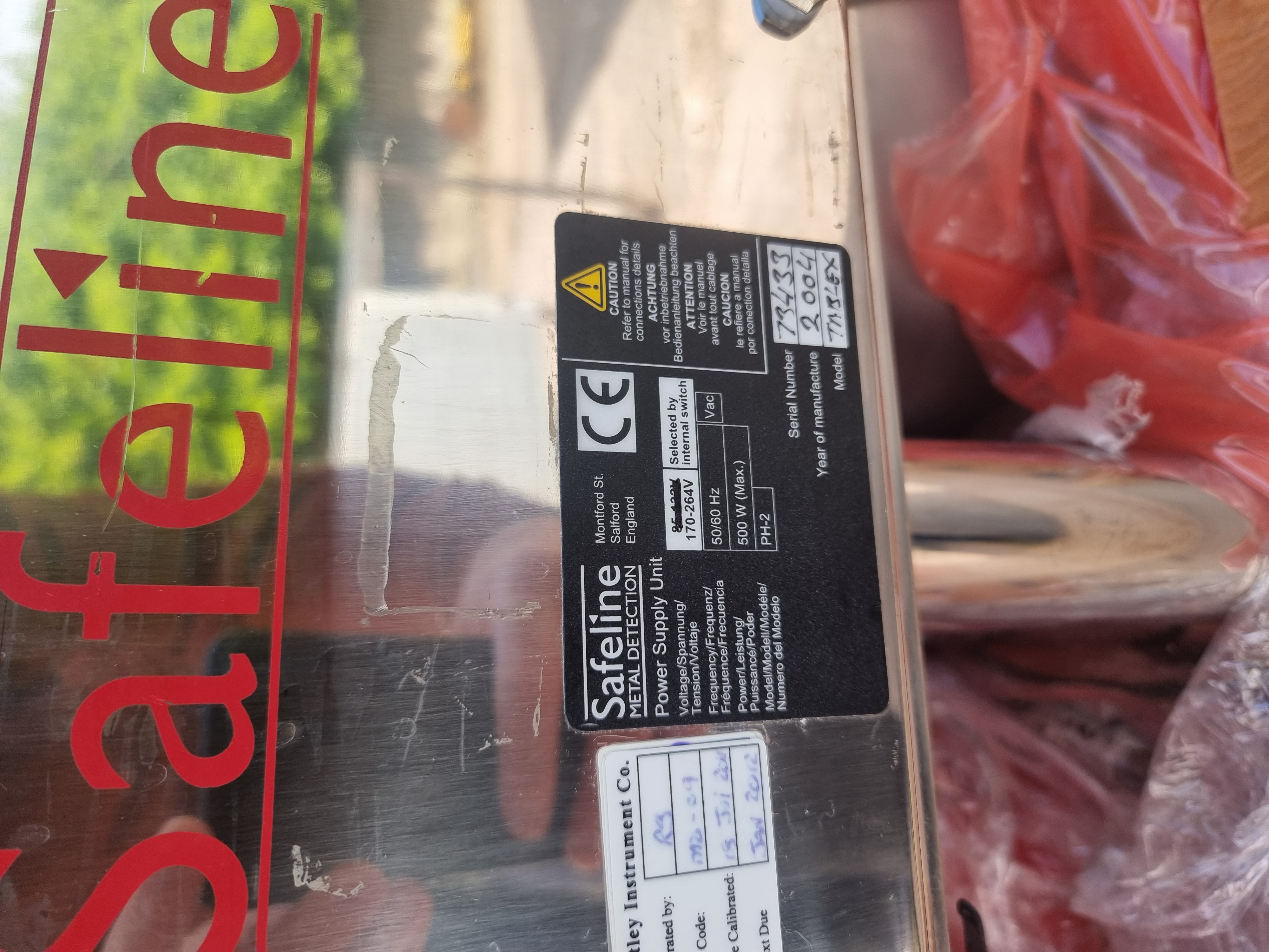 Used Safeline Capsule Sorter & Metal Detector