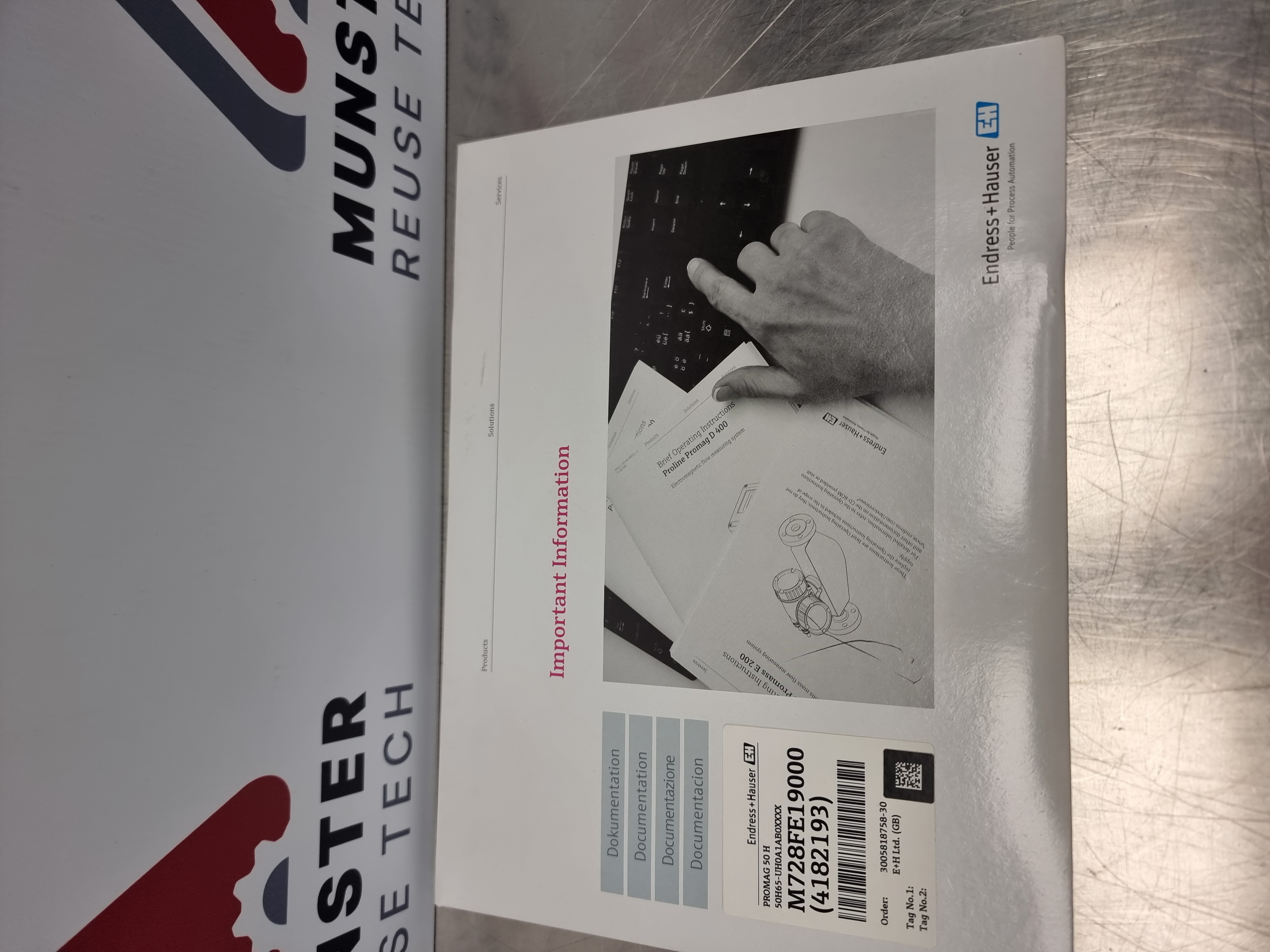 Endress Hauser Promag H Sensor 65mm | 50H65-7U6570