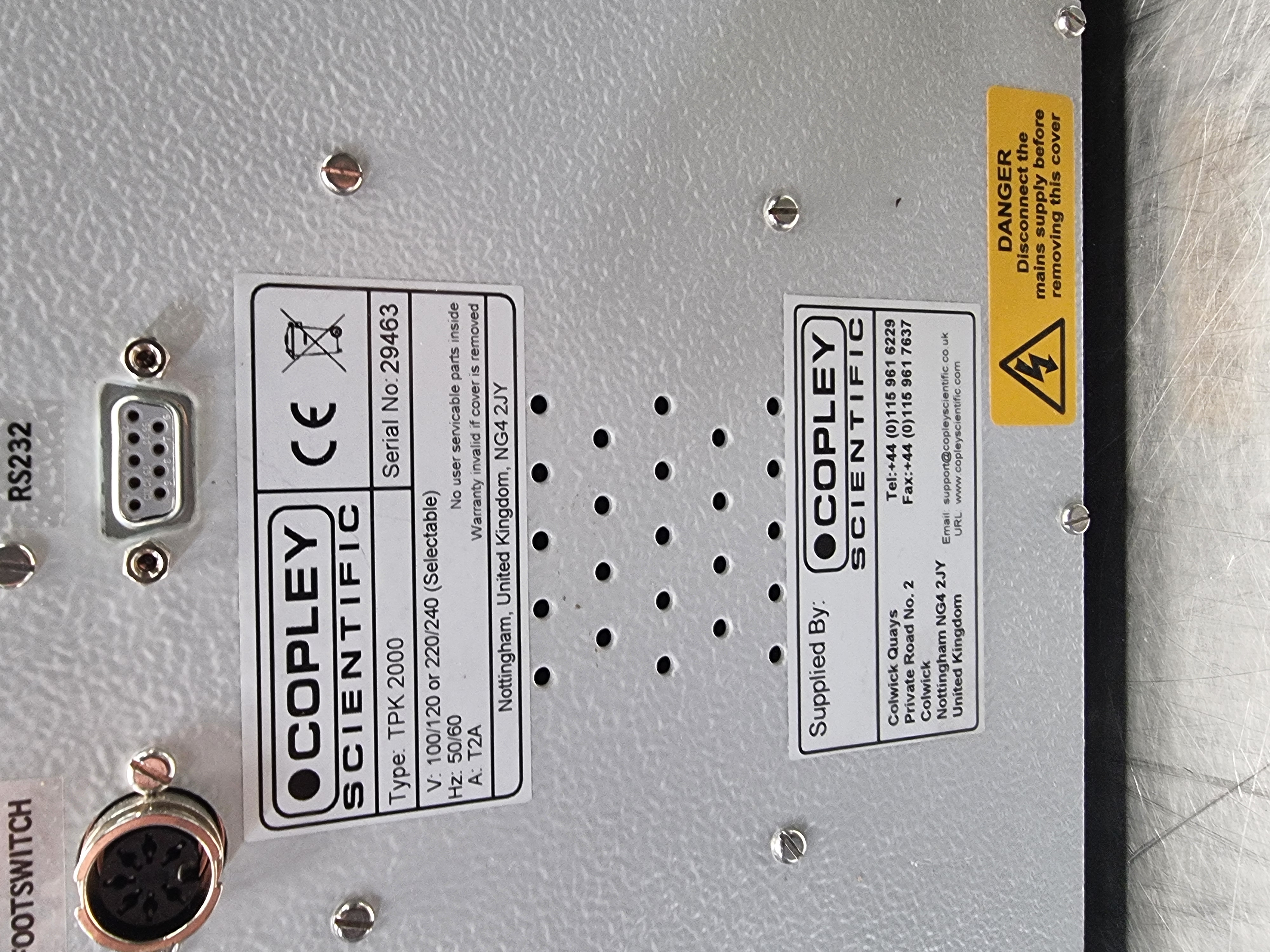 Used Copley TPK 2000 Critical Flow Controller